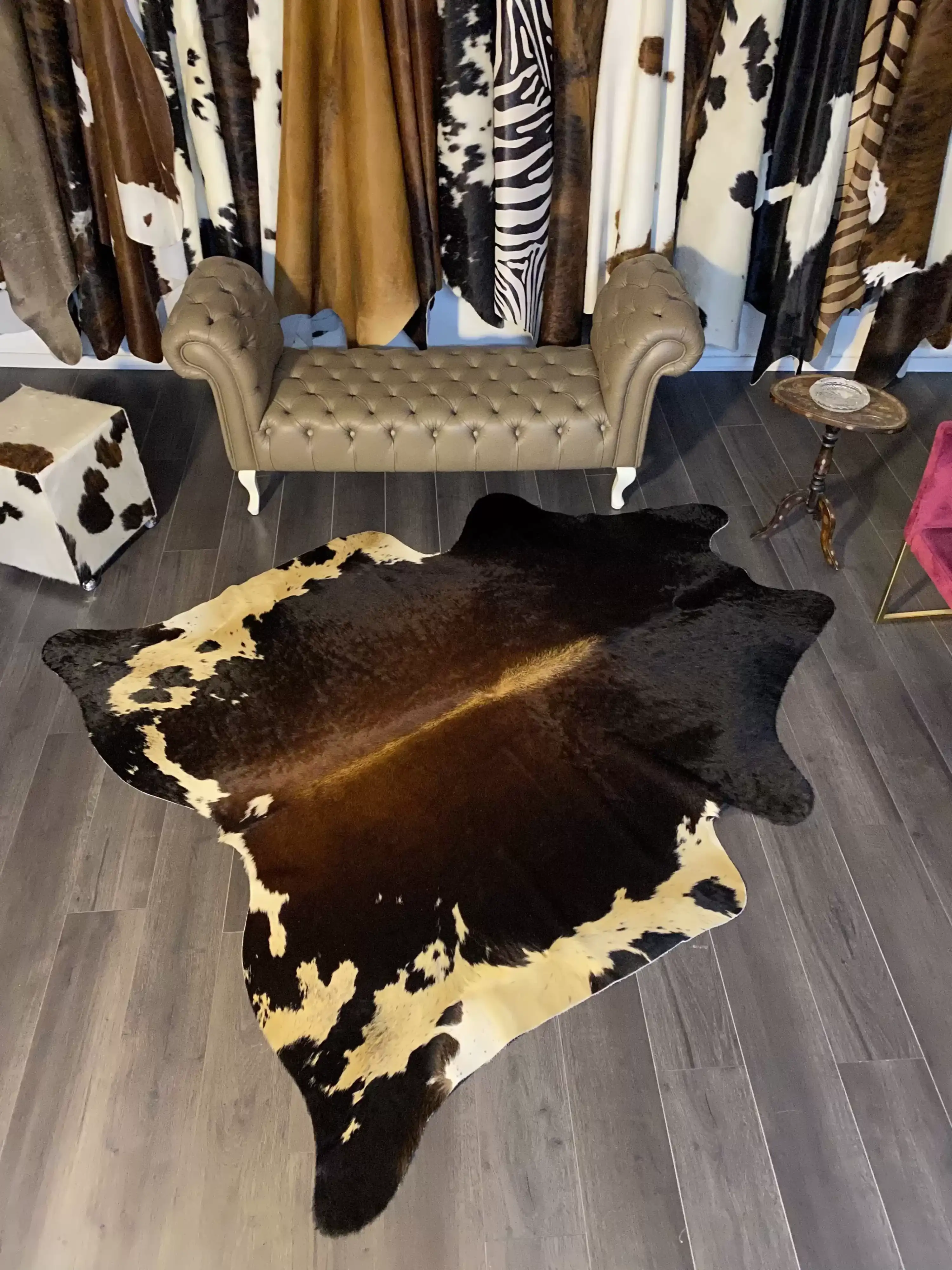 HAKİKİ DERİ DANA POSTU MIX KAHVE 195 x 230 - 1001000123