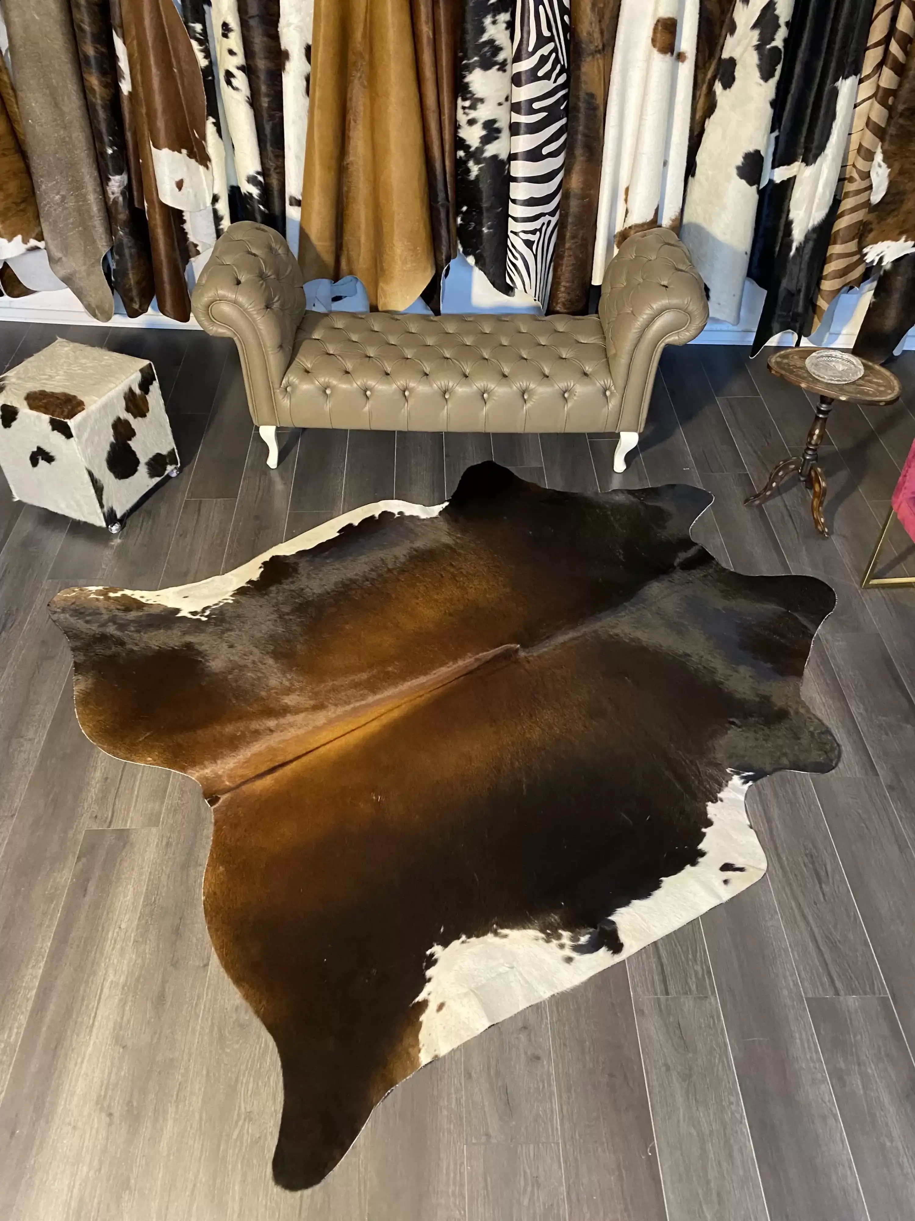 HAKİKİ DERİ DANA POSTU MIX KAHVE 195 x 230 - 1001000162