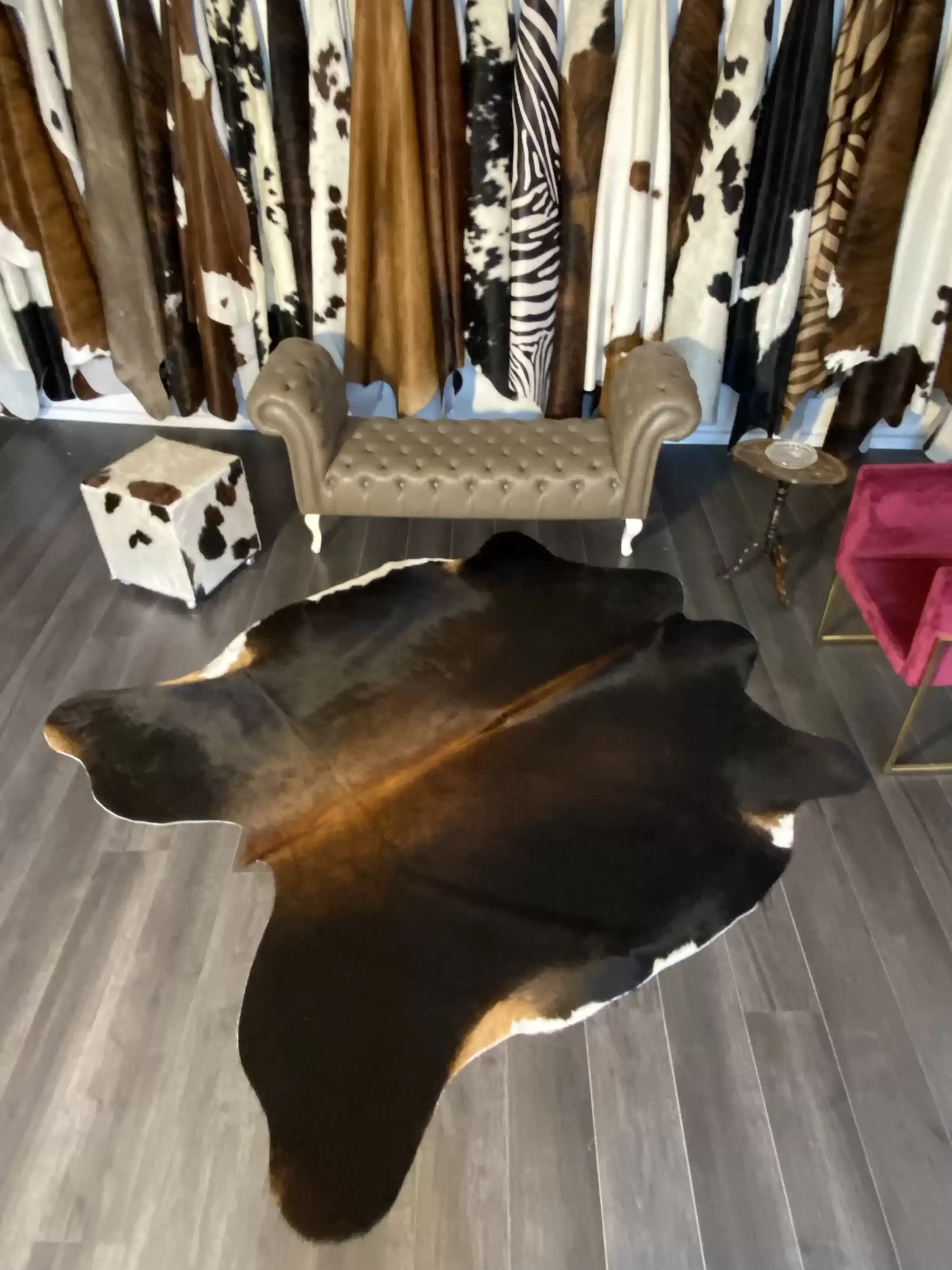 HAKİKİ DERİ DANA POSTU MIX KAHVE 195 x 235 - 1001000019