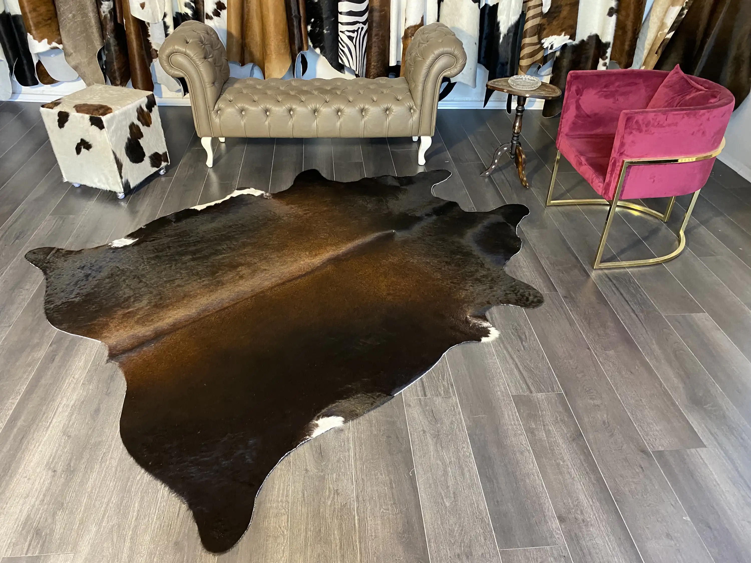 HAKİKİ DERİ DANA POSTU MIX KAHVE 195 x 235 - 1001000098