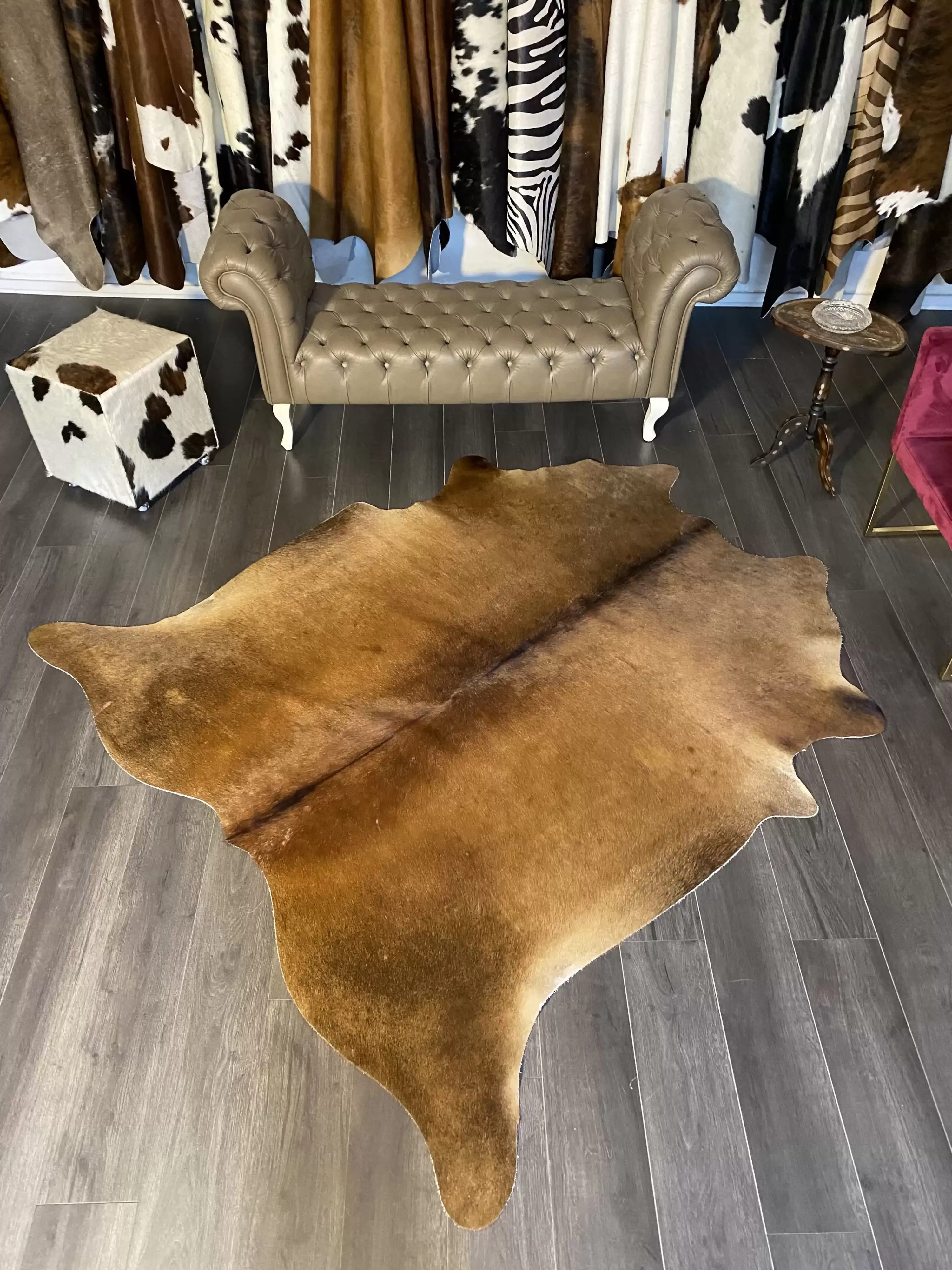 HAKİKİ DERİ DANA POSTU MIX KAHVE 200 x 210 - 1001000049