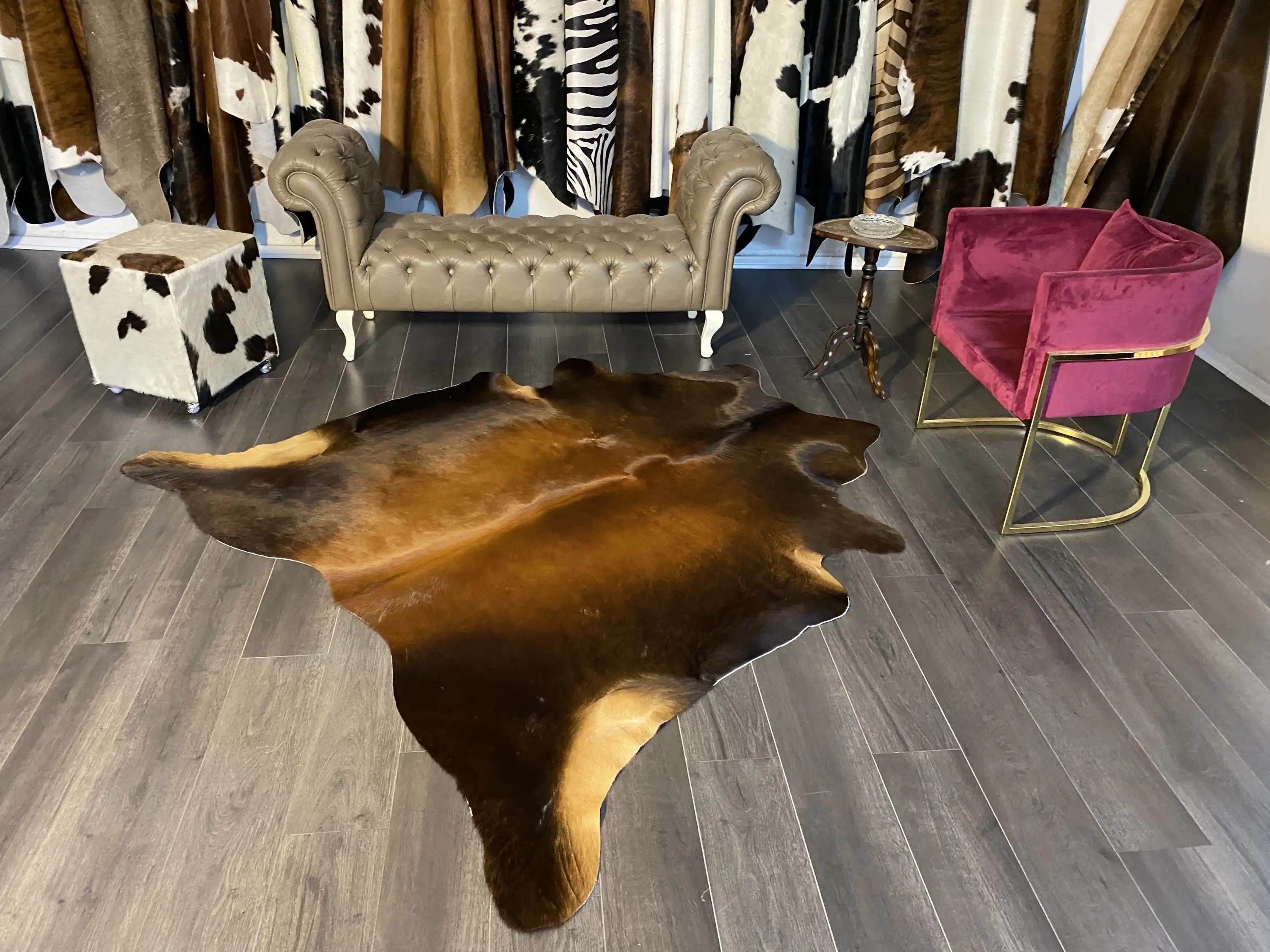 HAKİKİ DERİ DANA POSTU MIX KAHVE 200 x 210 - 1001000064