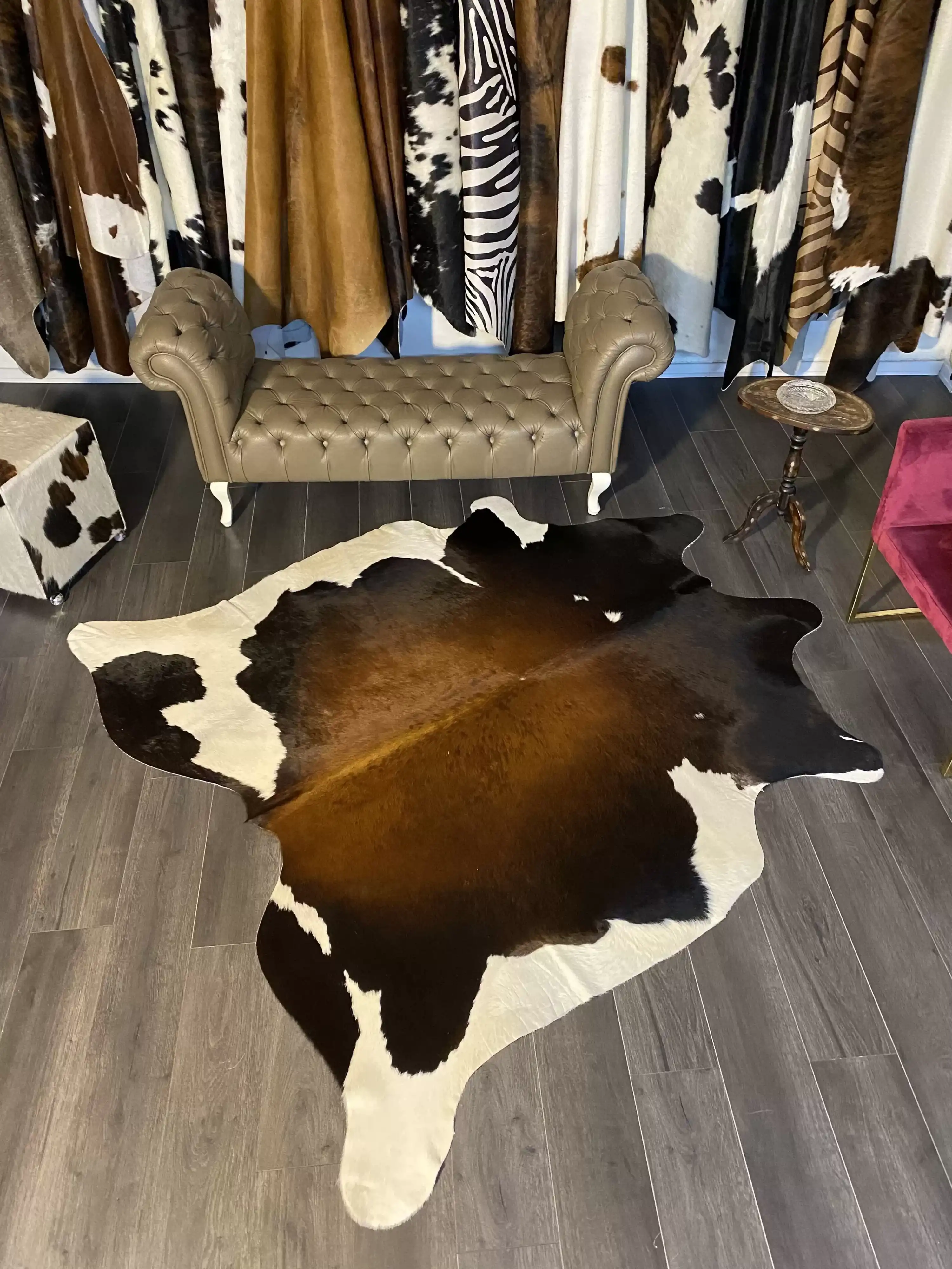 HAKİKİ DERİ DANA POSTU MIX KAHVE 200 x 215 - 1001000161