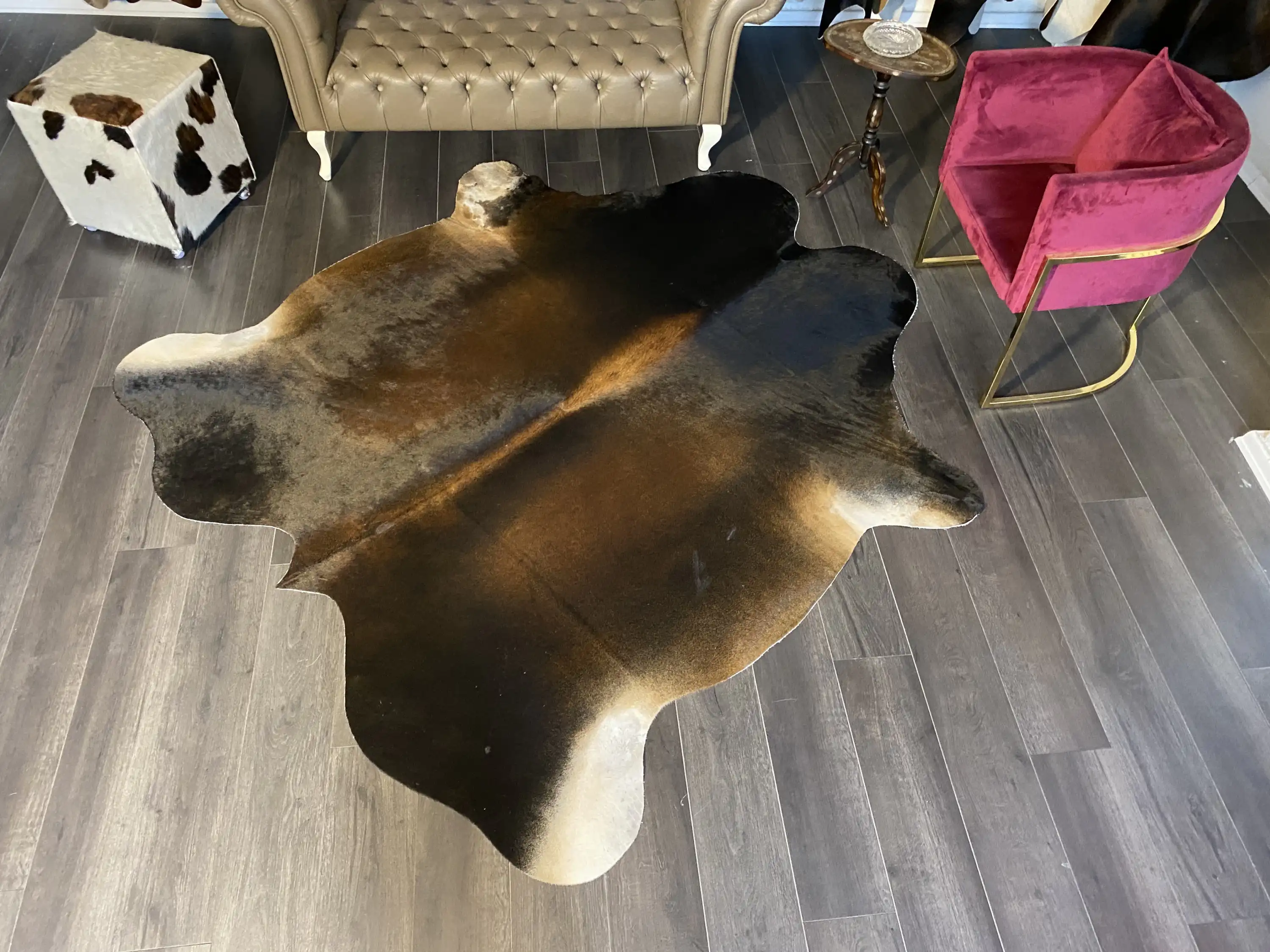 HAKİKİ DERİ DANA POSTU MIX KAHVE 200 x 220 - 1001000016