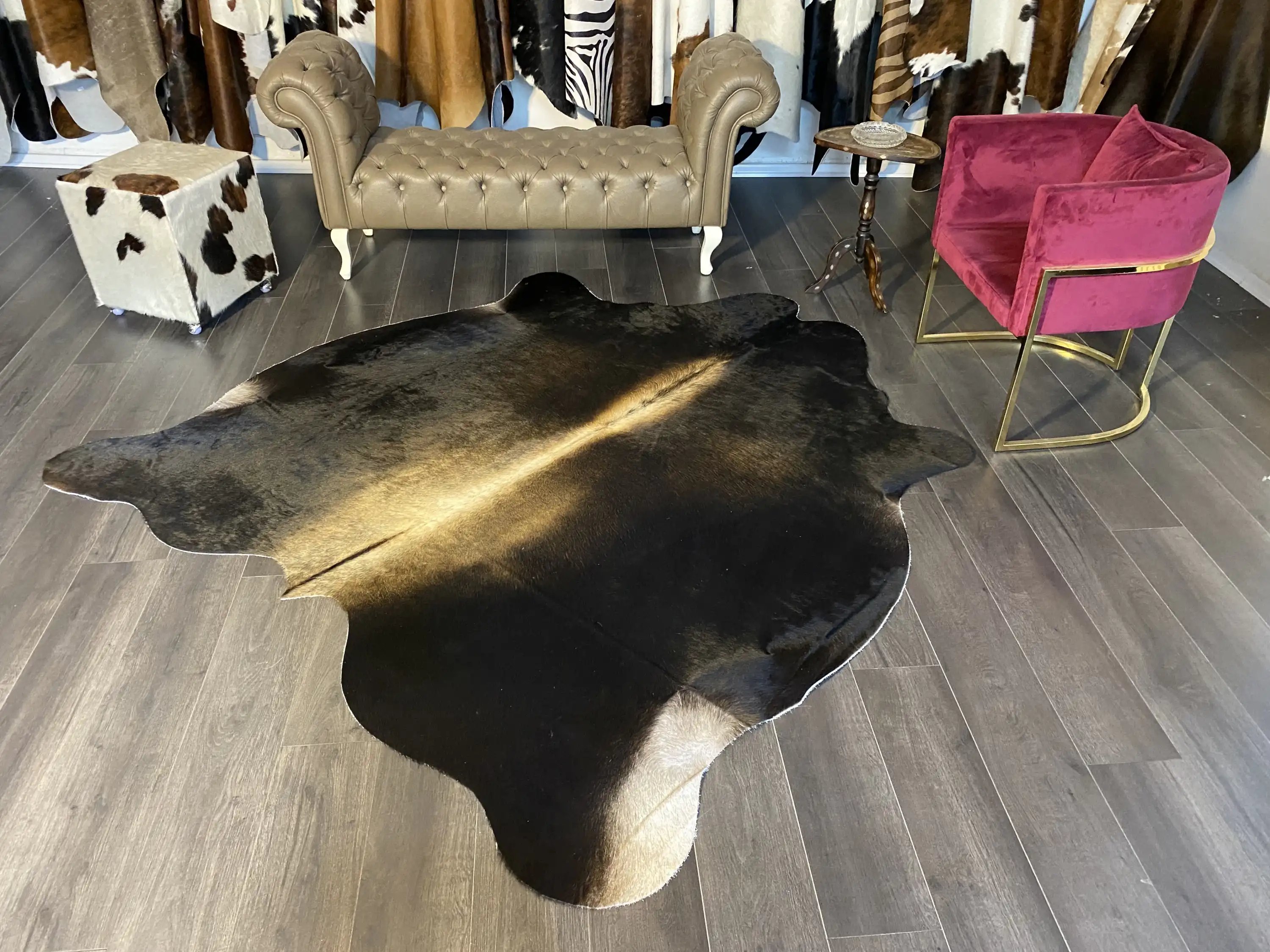 HAKİKİ DERİ DANA POSTU MIX KAHVE 200 x 220 - 1001000021