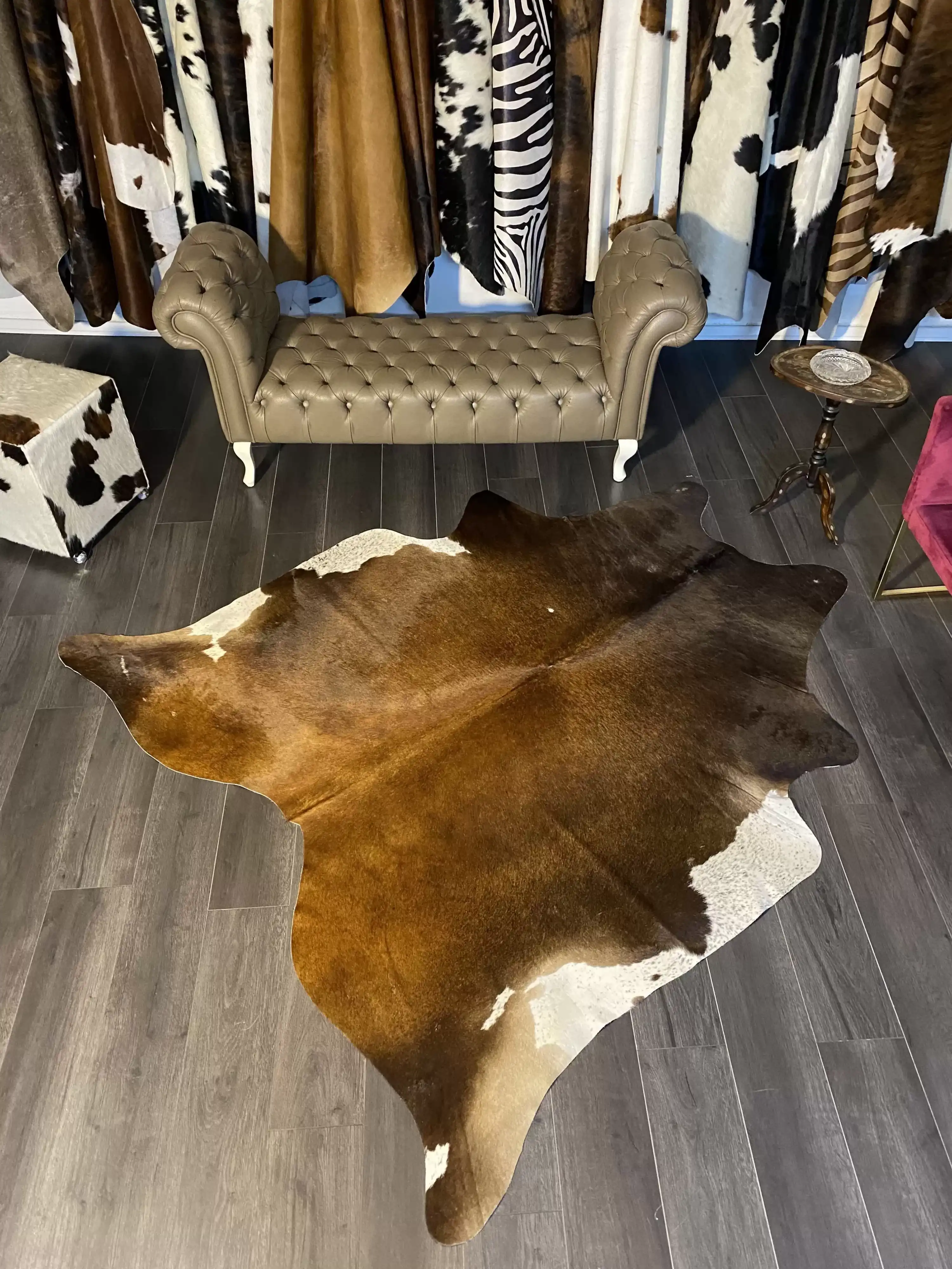 HAKİKİ DERİ DANA POSTU MIX KAHVE 200 x 220 - 1001000144