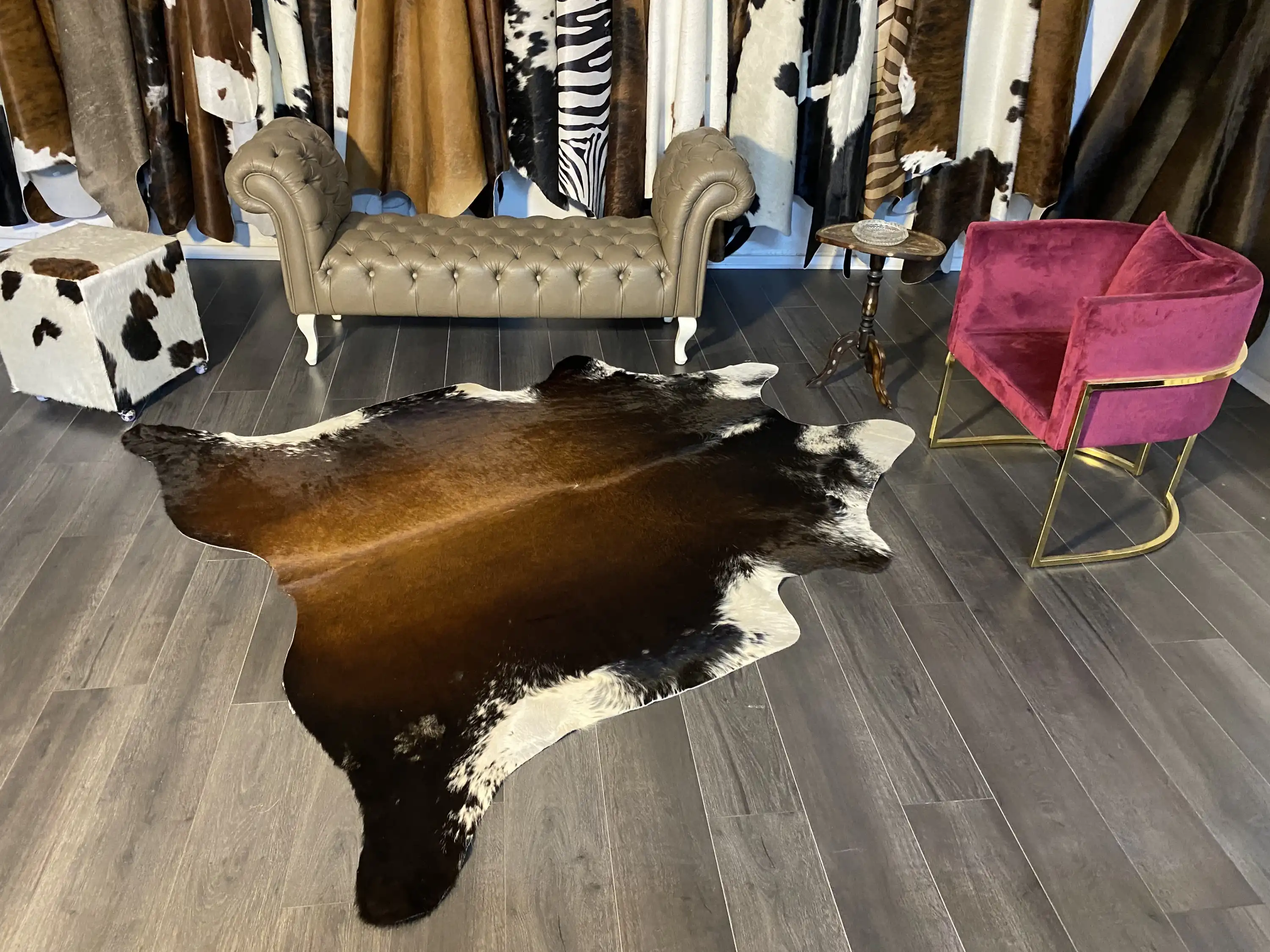 HAKİKİ DERİ DANA POSTU MIX KAHVE 200 x 220 - 1001000174