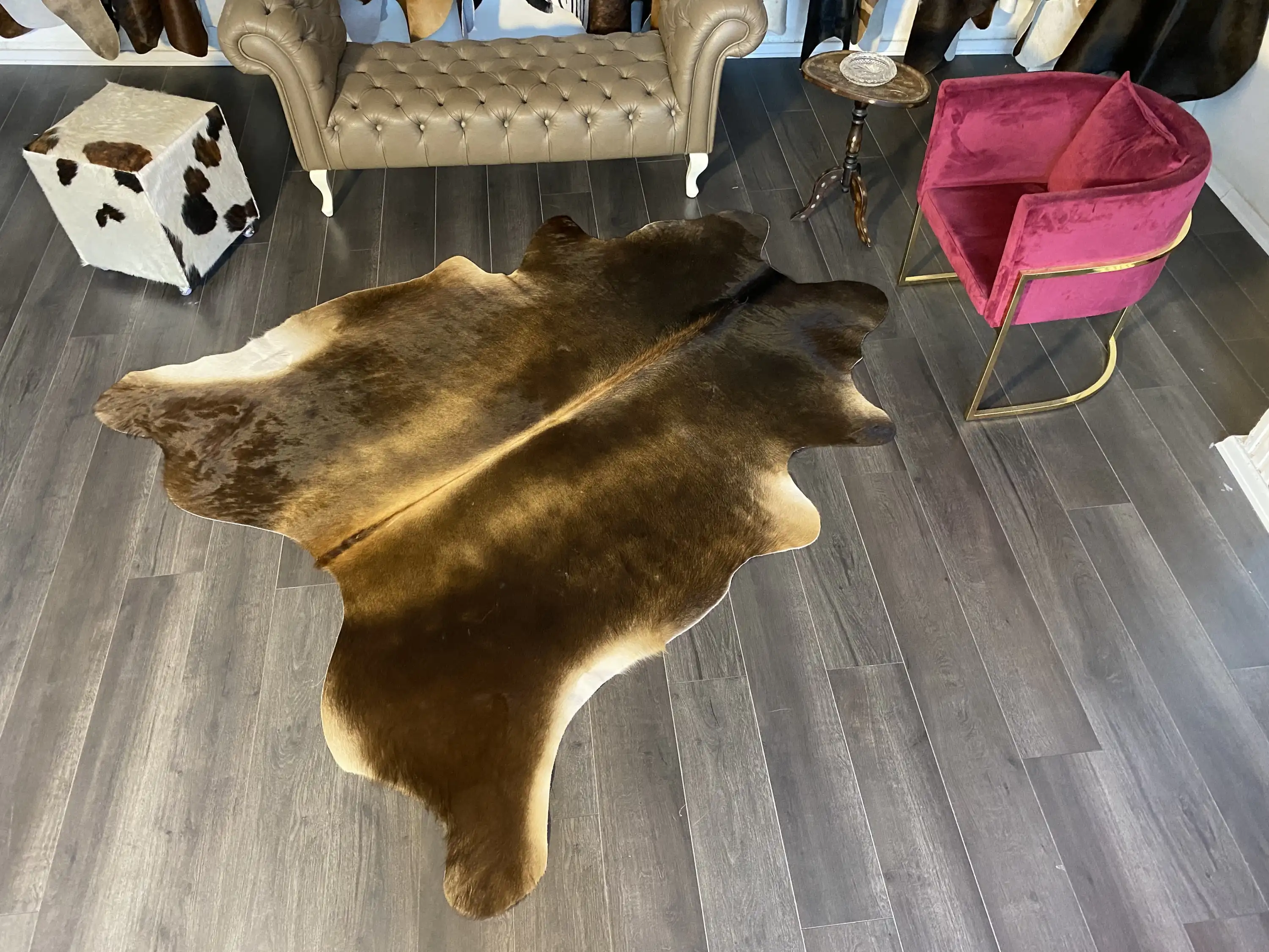 HAKİKİ DERİ DANA POSTU MIX KAHVE 200 x 225 - 1001000001