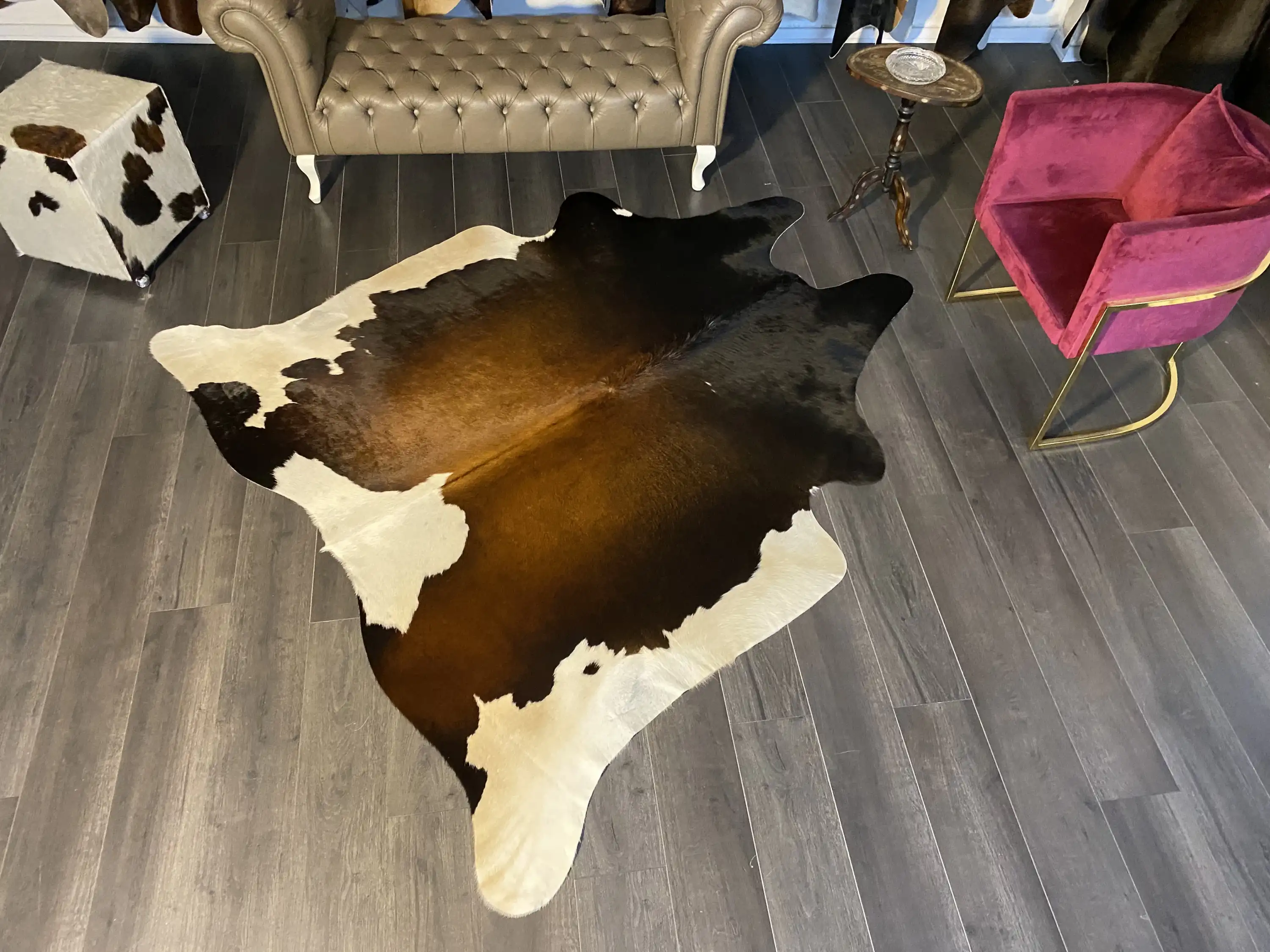 HAKİKİ DERİ DANA POSTU MIX KAHVE 200 x 225 - 1001000151