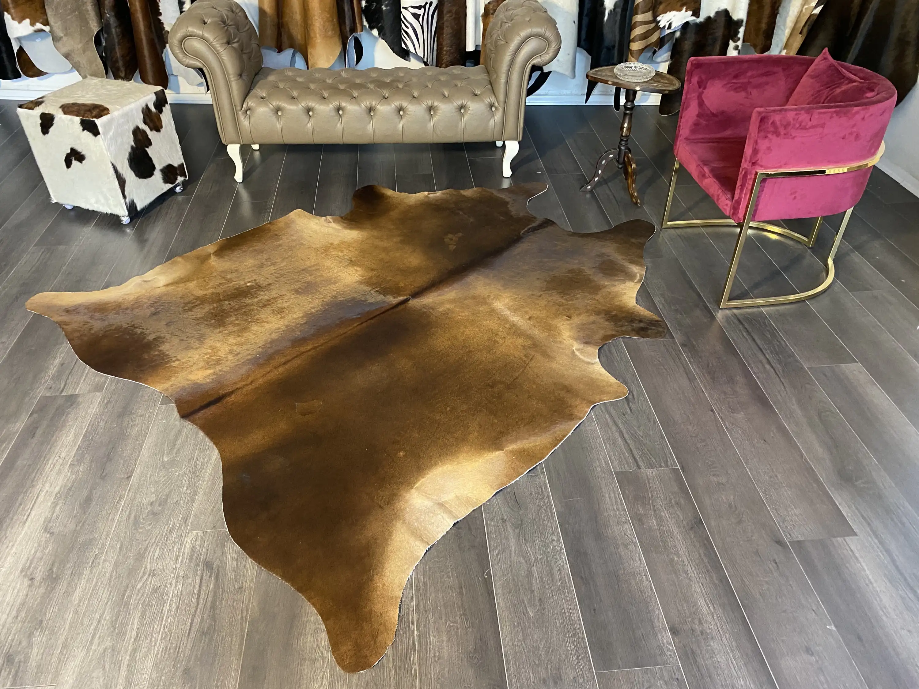 HAKİKİ DERİ DANA POSTU MIX KAHVE 200 x 230 - 1001000100