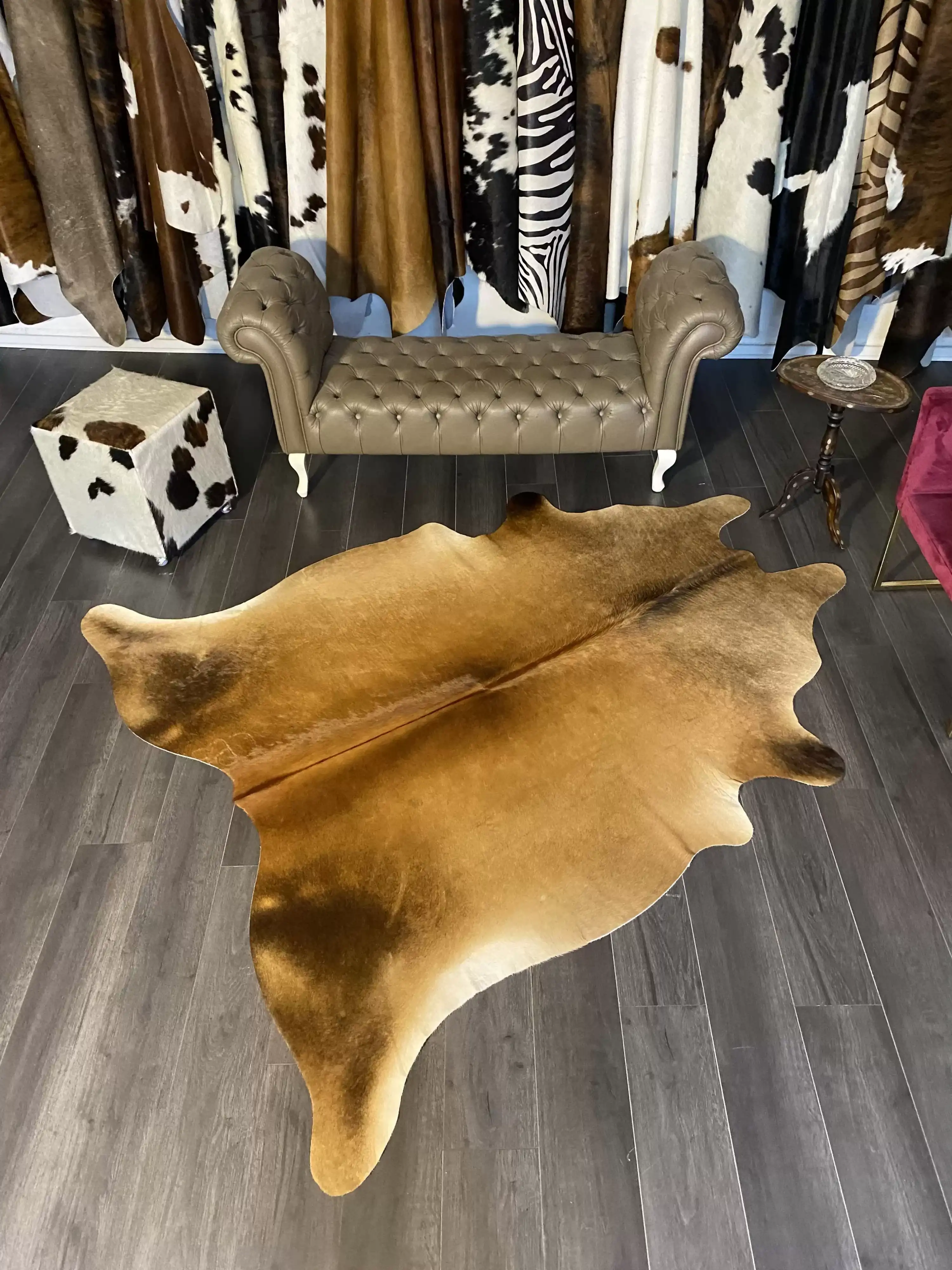 HAKİKİ DERİ DANA POSTU MIX KAHVE 200 x 235 - 1001000089