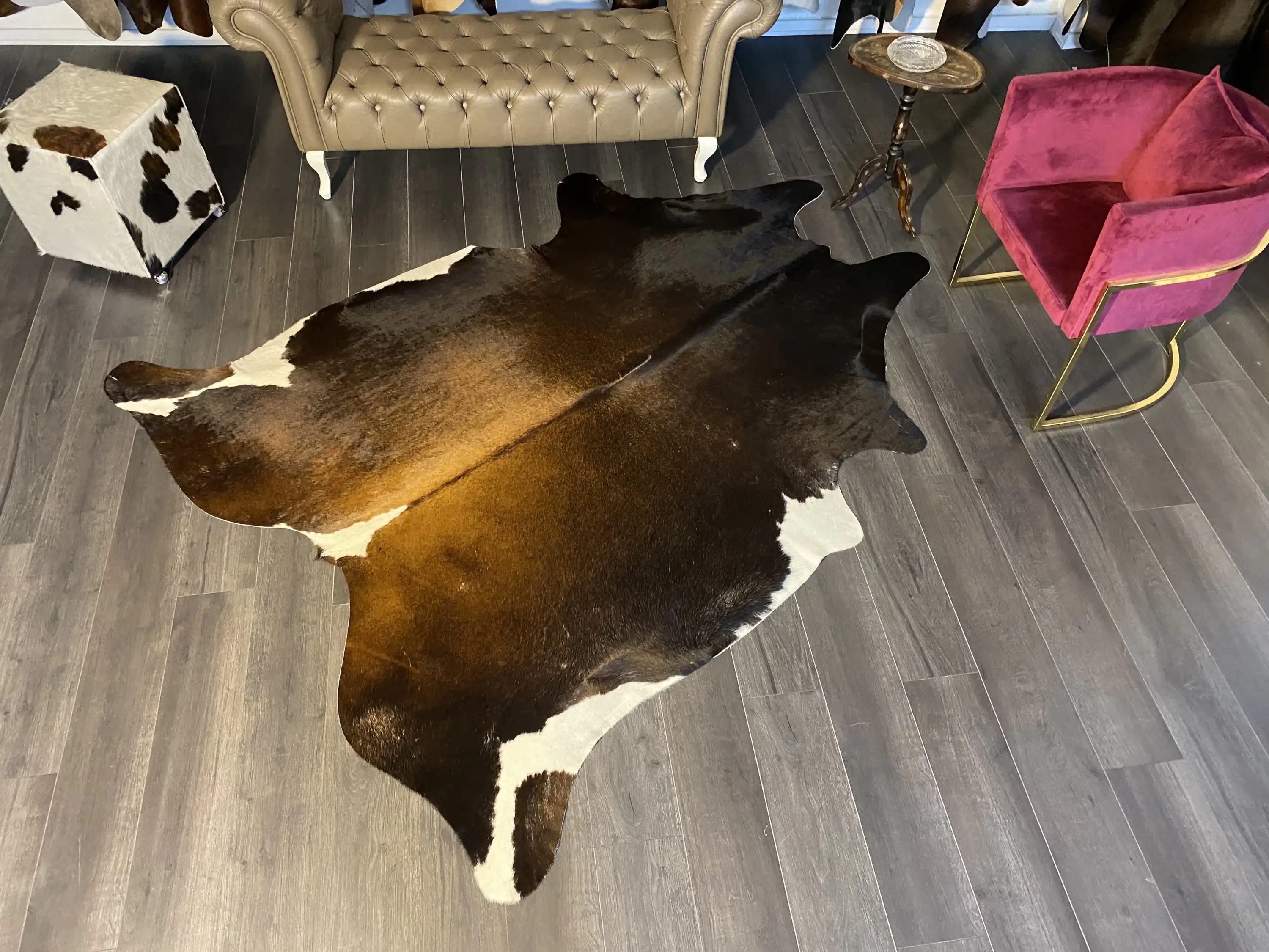 HAKİKİ DERİ DANA POSTU MIX KAHVE 200 x 235 - 1001000139