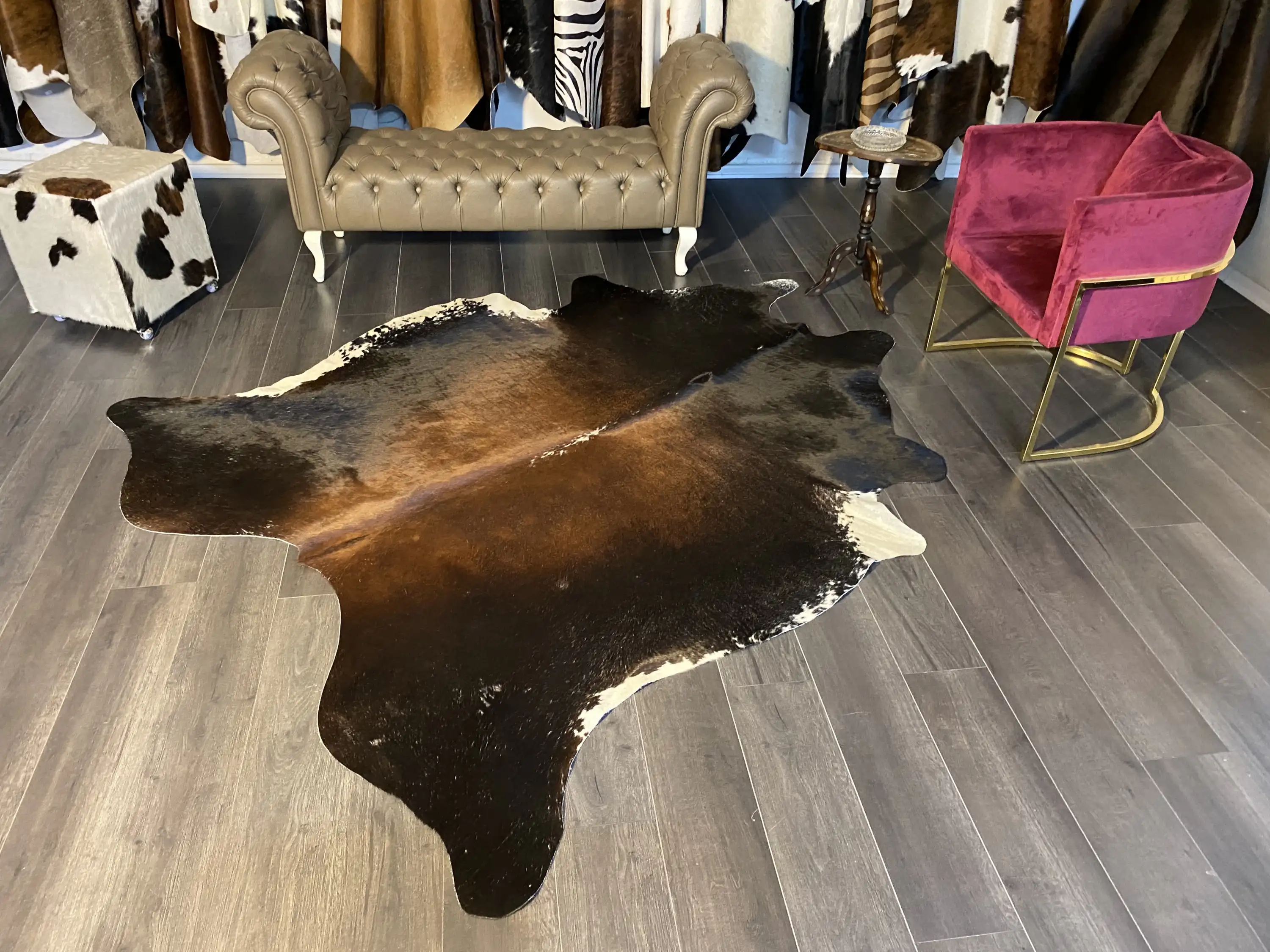 HAKİKİ DERİ DANA POSTU MIX KAHVE 200 x 235 - 1001000187