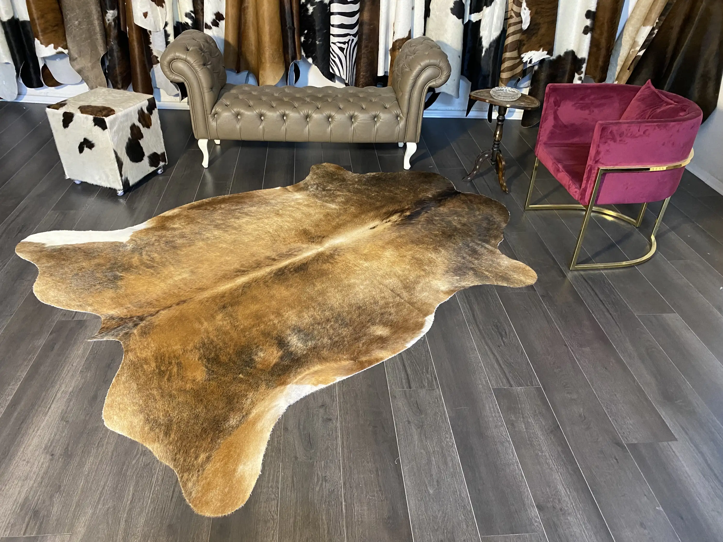 HAKİKİ DERİ DANA POSTU MIX KAHVE 200 x 240 - 1001000095