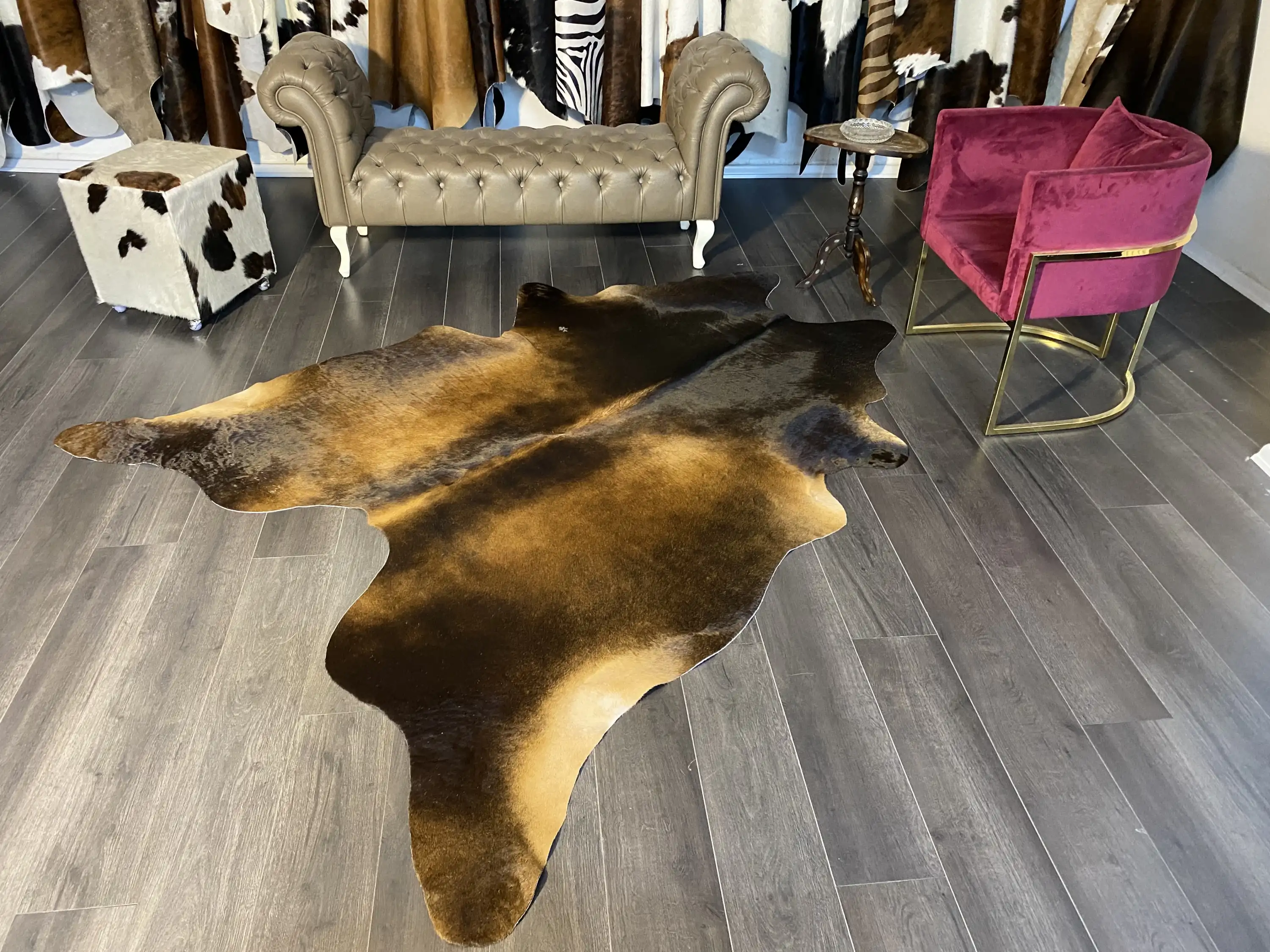 HAKİKİ DERİ DANA POSTU MIX KAHVE 200 x 245 - 1001000072