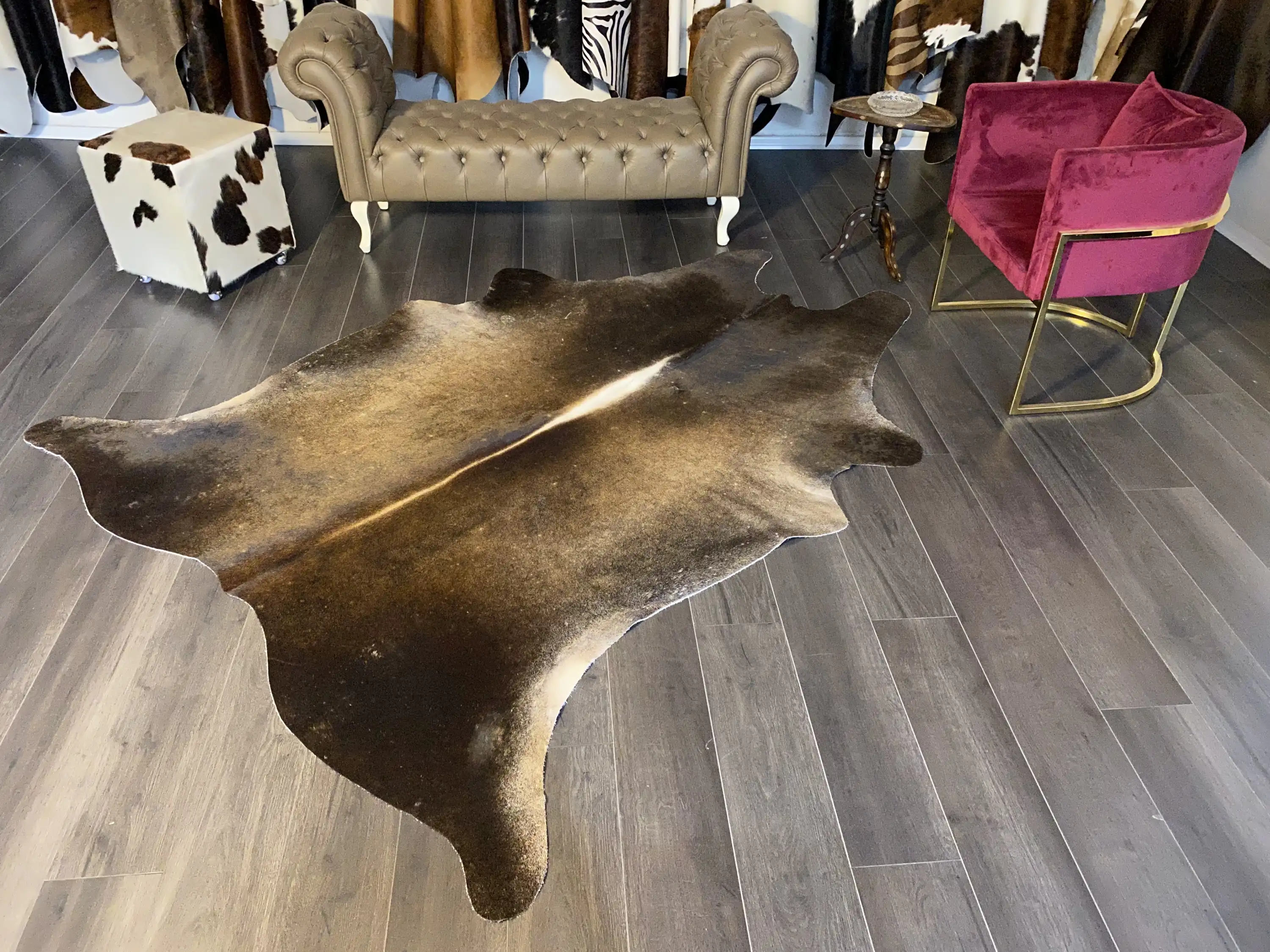 HAKİKİ DERİ DANA POSTU MIX KAHVE 200 x 245 - 1001000108