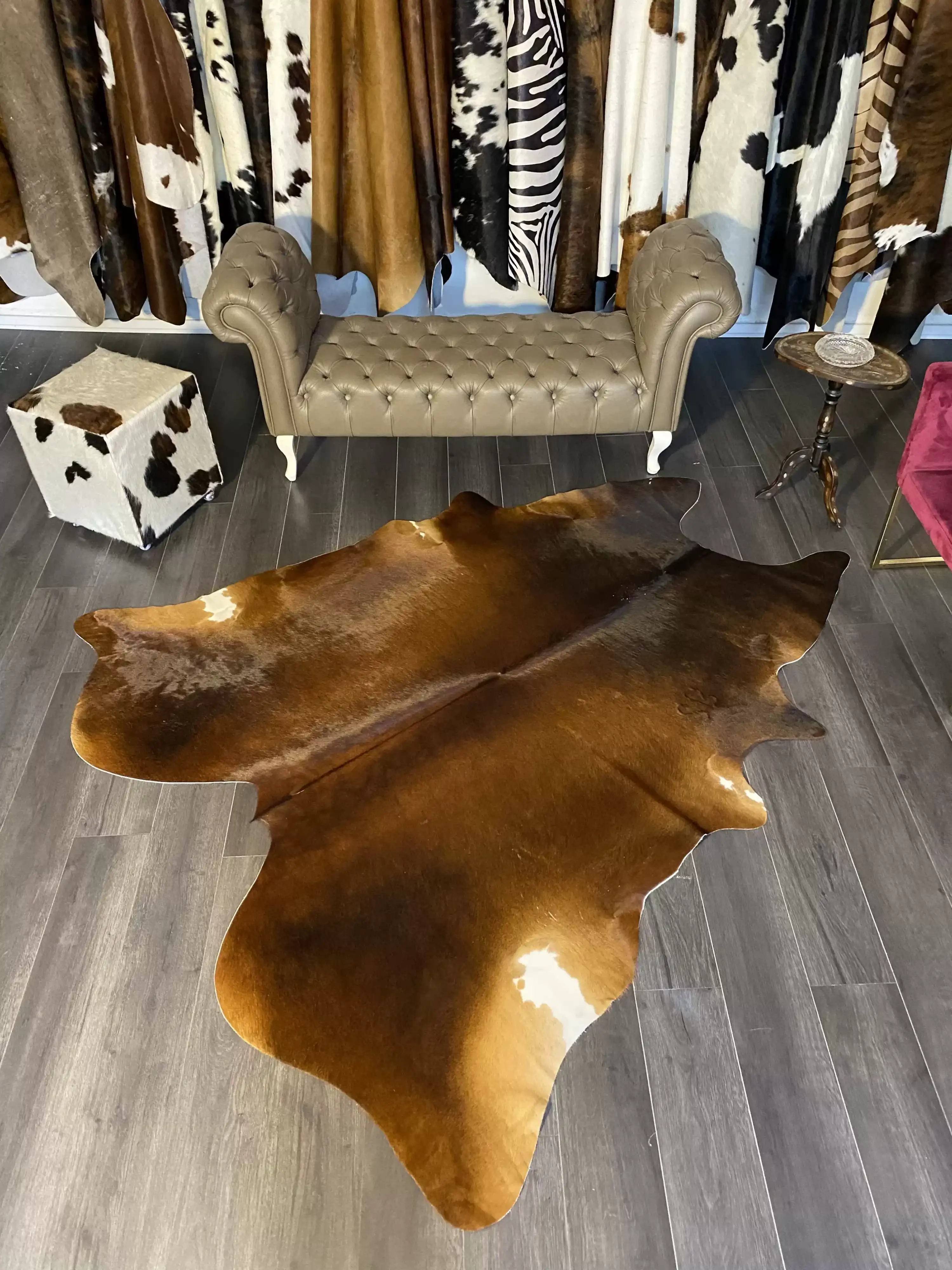 HAKİKİ DERİ DANA POSTU MIX KAHVE 205 x 230 - 1001000039