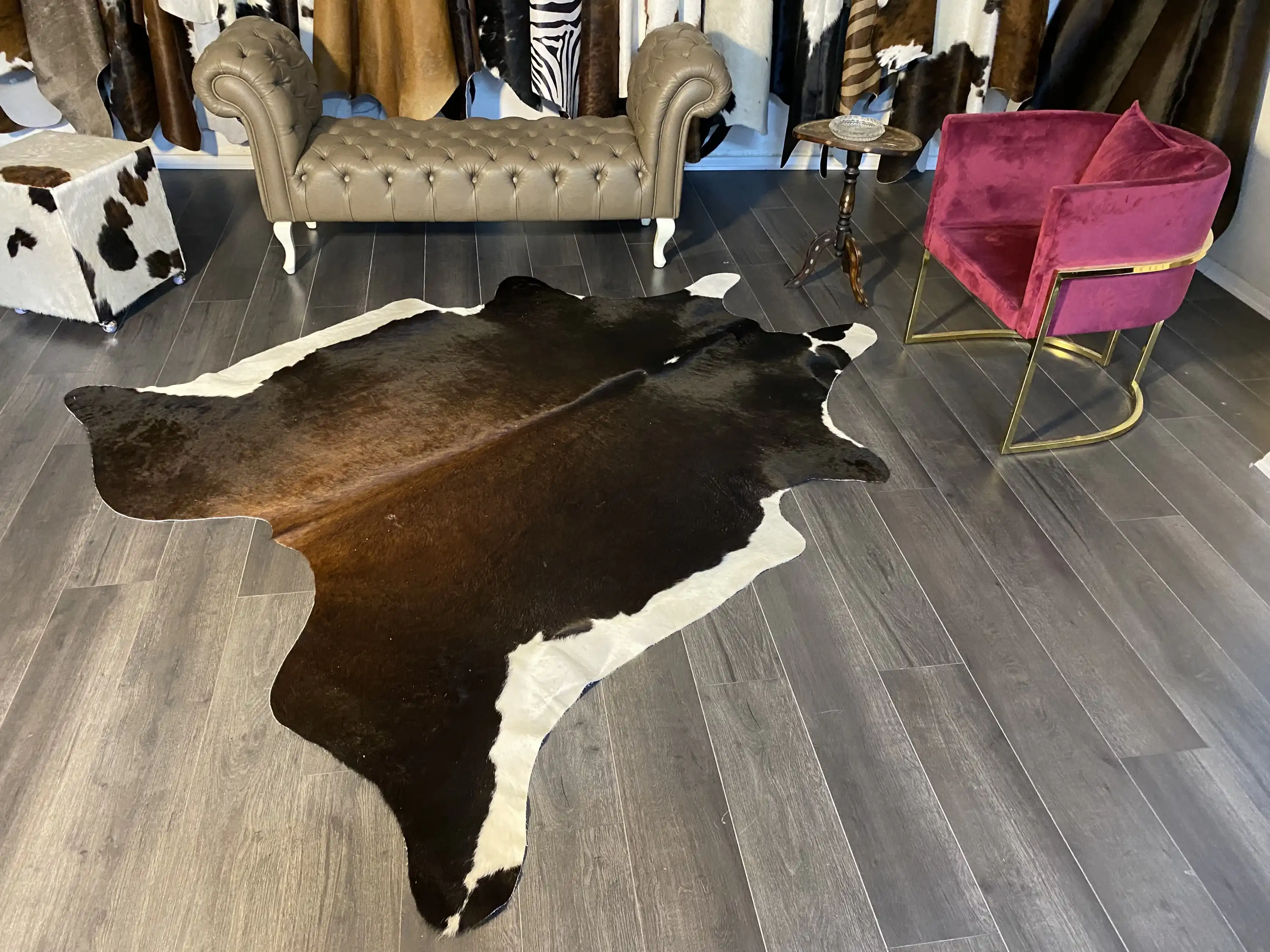 HAKİKİ DERİ DANA POSTU MIX KAHVE 205 x 230 - 1001000186