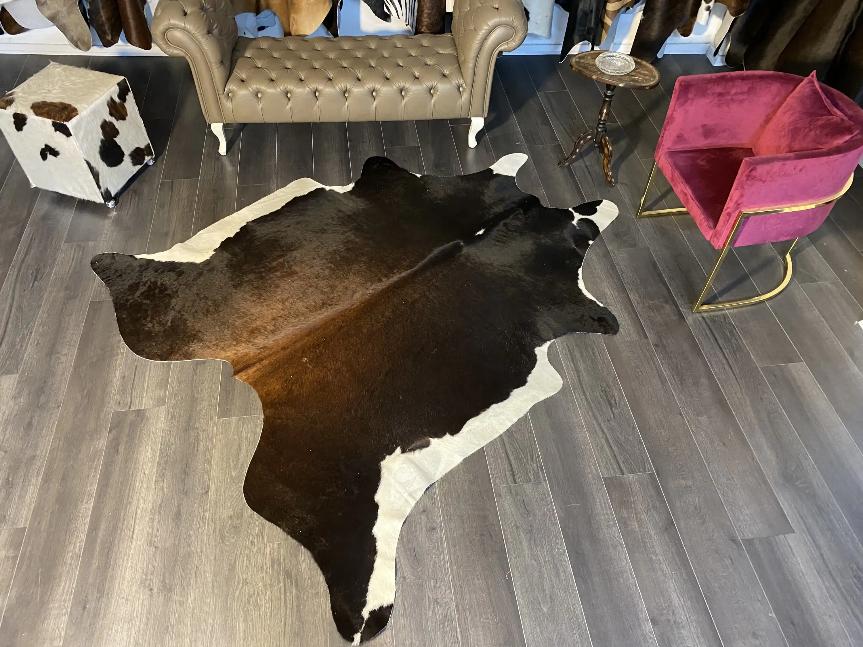 HAKİKİ DERİ DANA POSTU MIX KAHVE 205 x 230 - 1001000186