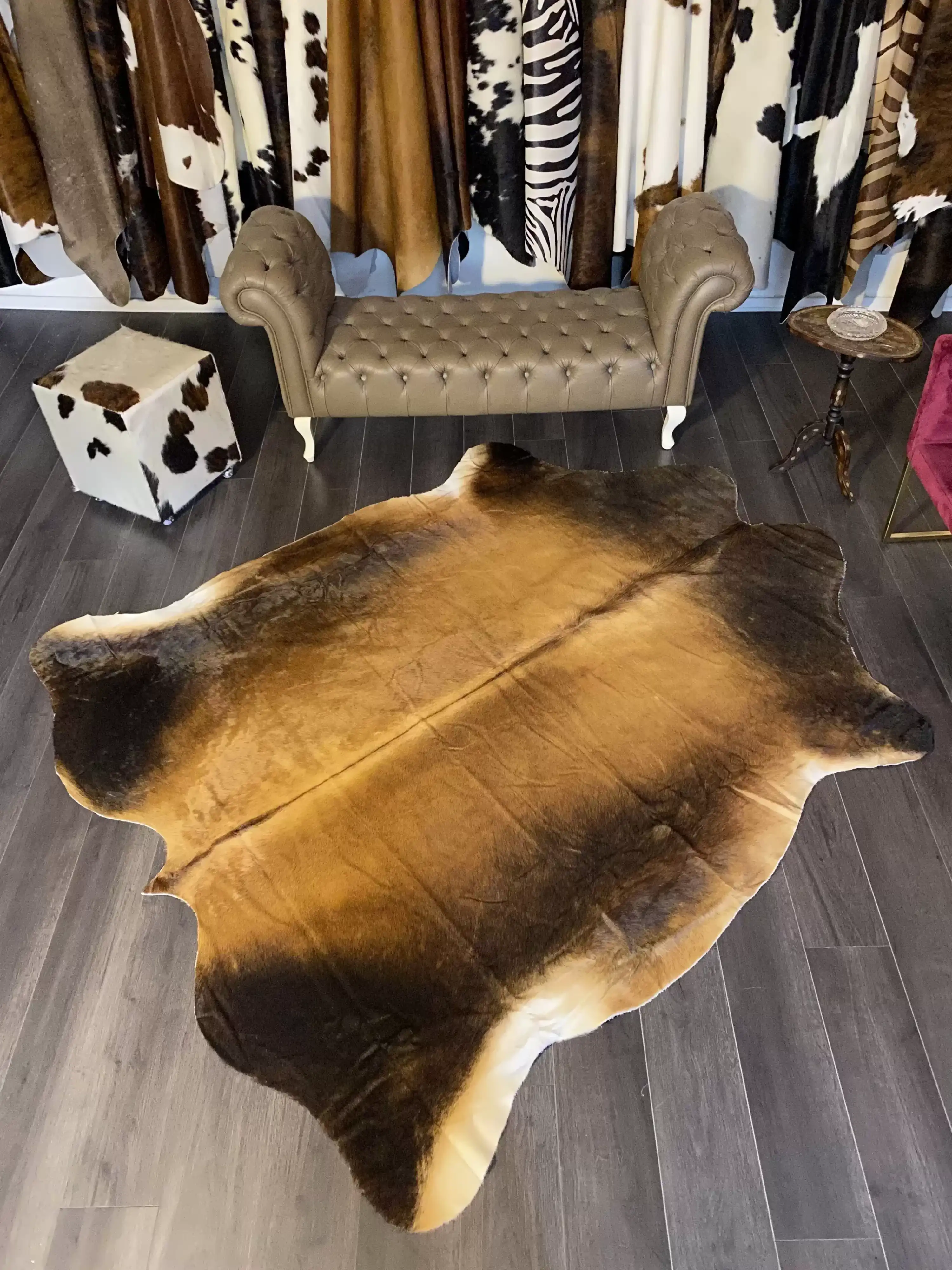 HAKİKİ DERİ DANA POSTU MIX KAHVE 205 x 235 - 1001000104