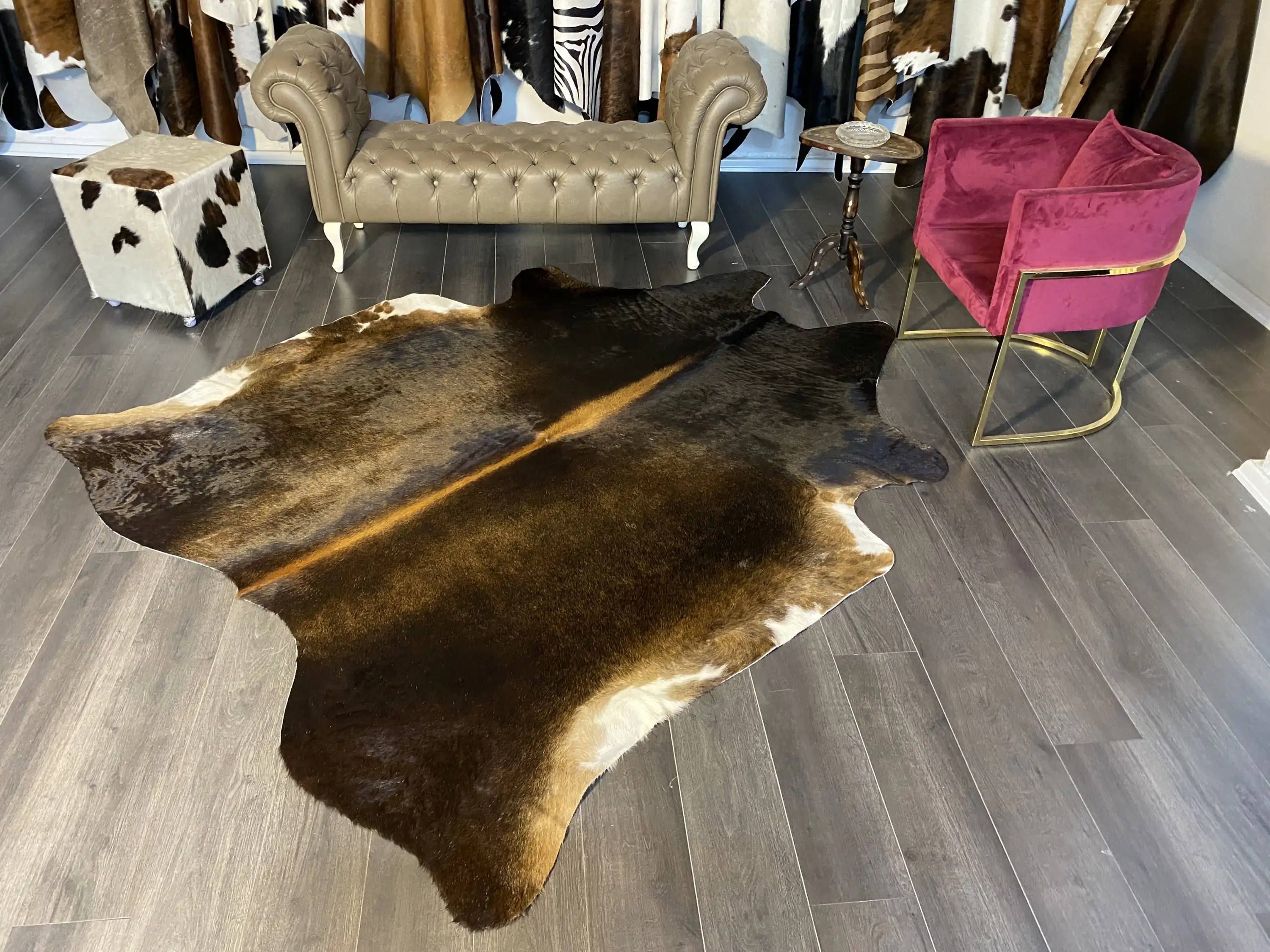 HAKİKİ DERİ DANA POSTU MIX KAHVE 205 x 240 - 1001000096