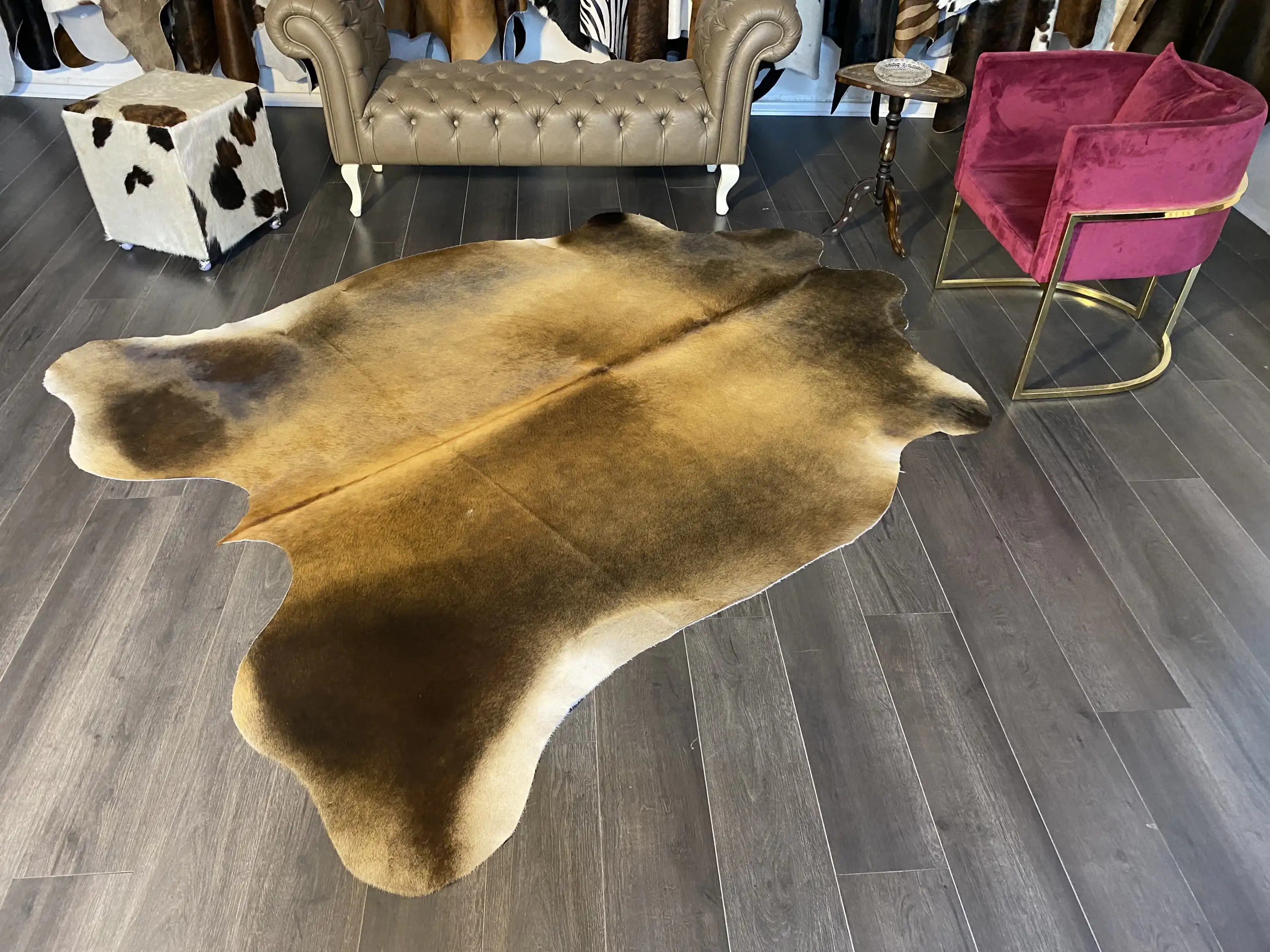 HAKİKİ DERİ DANA POSTU MIX KAHVE 205 x 245 - 1001000010