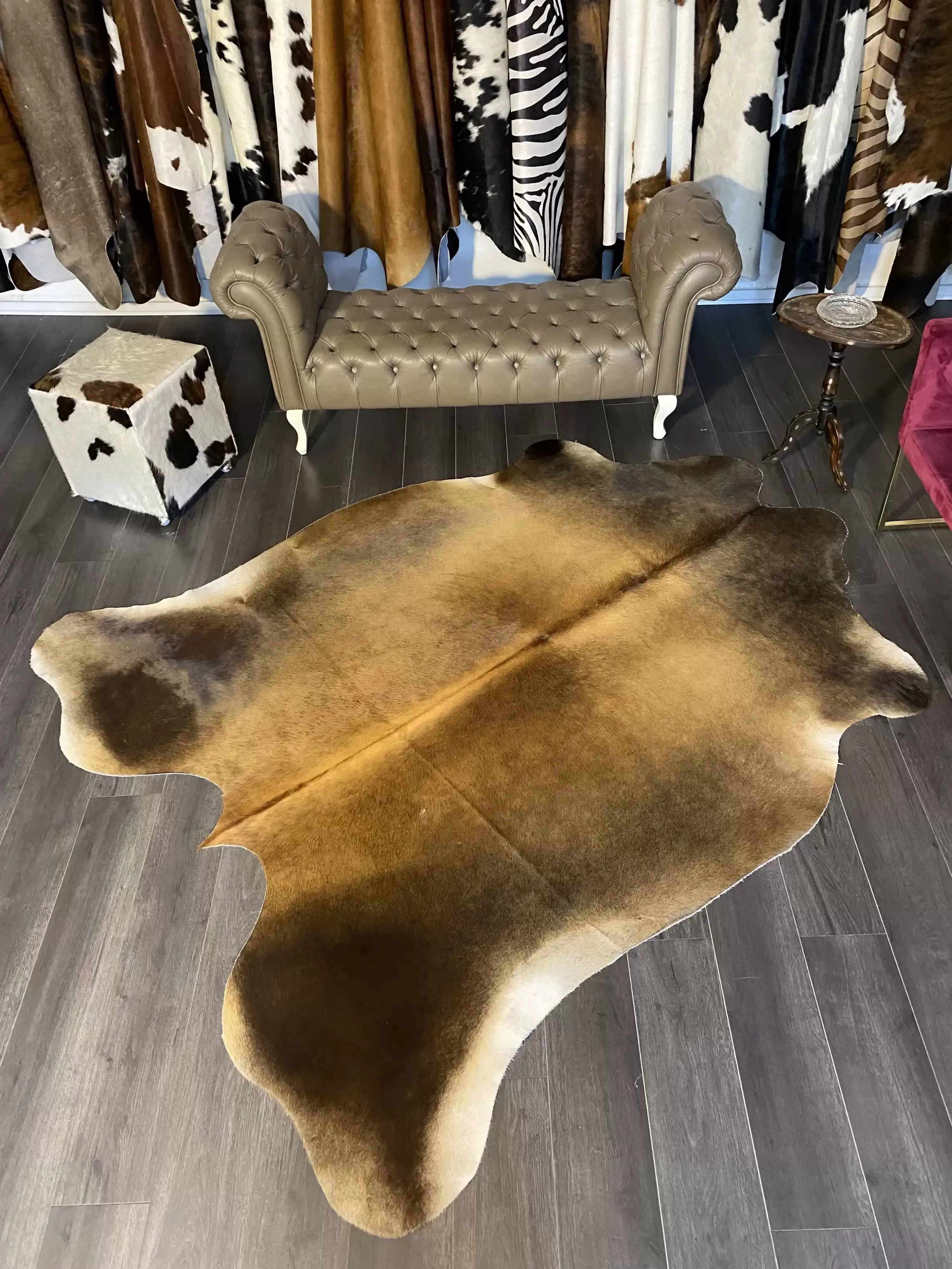 HAKİKİ DERİ DANA POSTU MIX KAHVE 205 x 245 - 1001000010