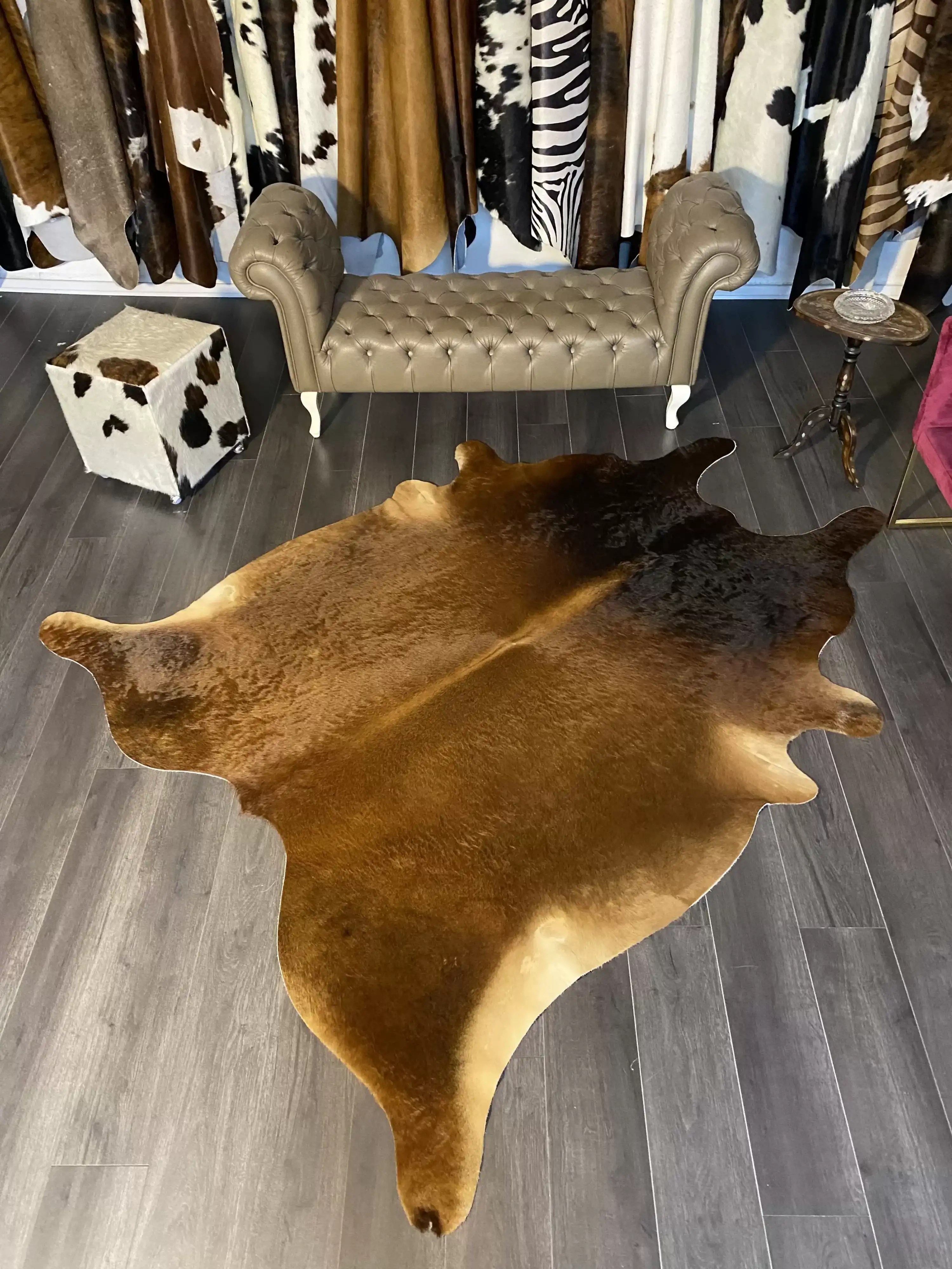 HAKİKİ DERİ DANA POSTU MIX KAHVE 205 x 245 - 1001000075