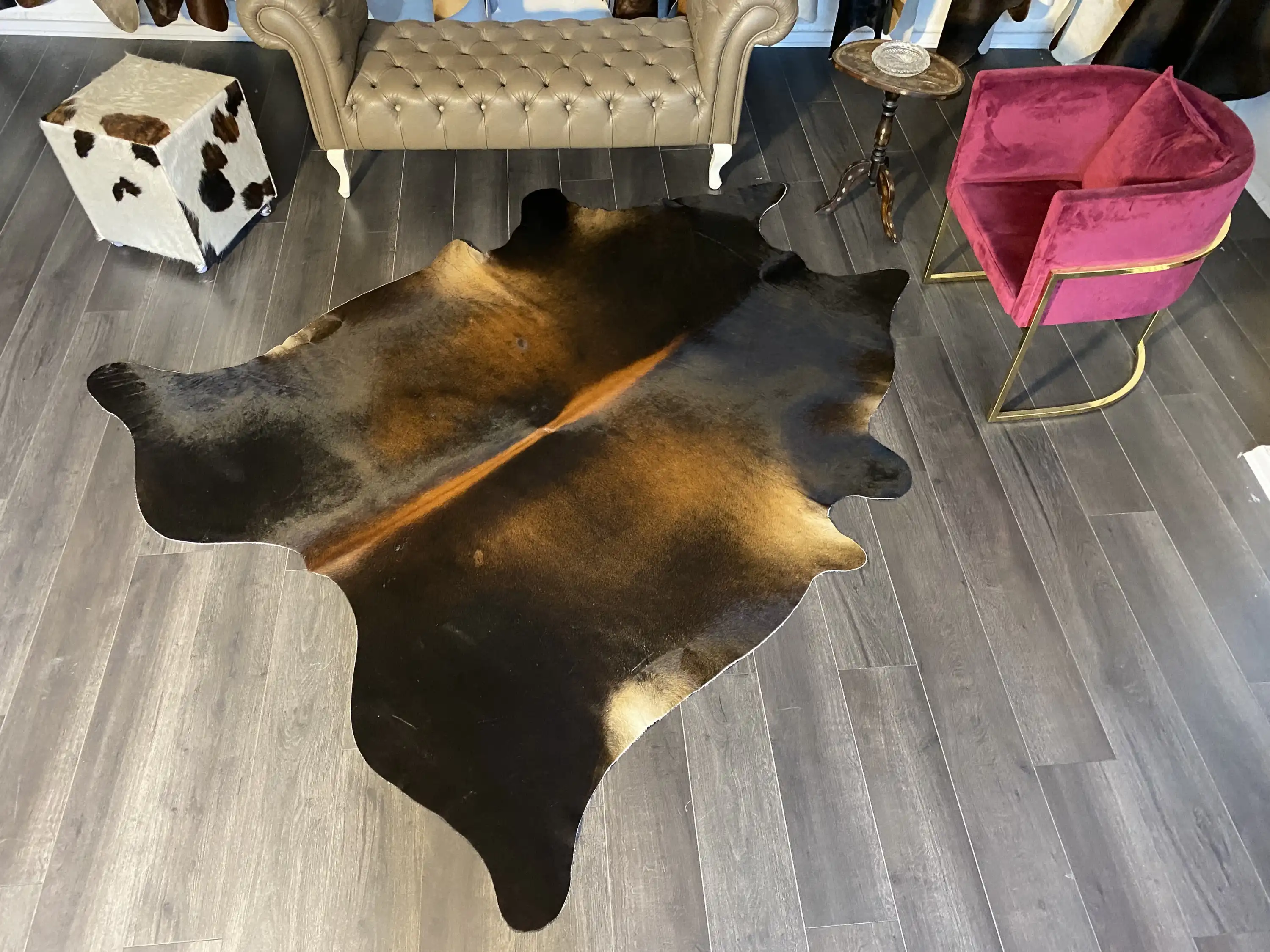 HAKİKİ DERİ DANA POSTU MIX KAHVE 210 x 230 - 1001000027