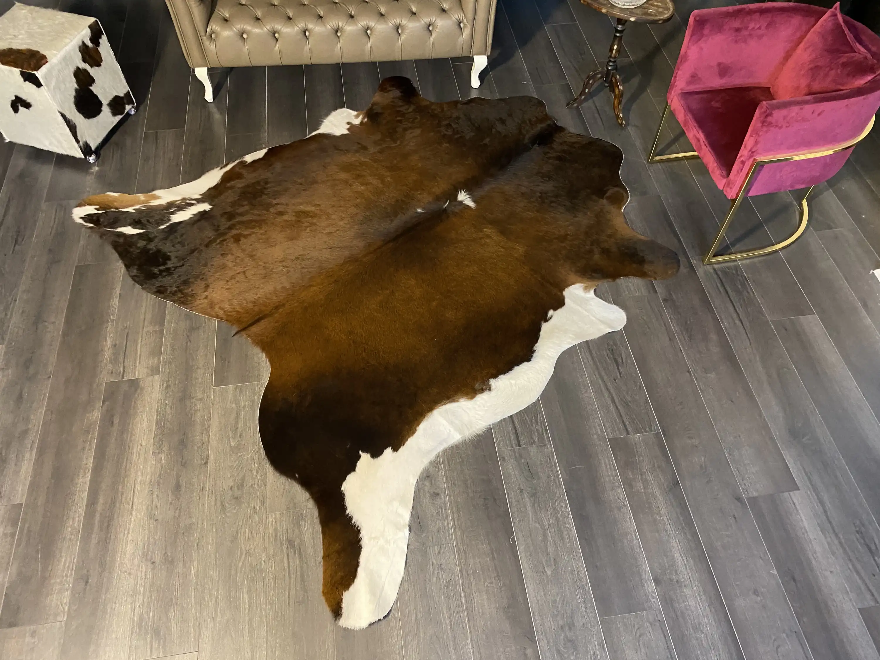 HAKİKİ DERİ DANA POSTU MIX KAHVE 215 x 235 - 1001000158