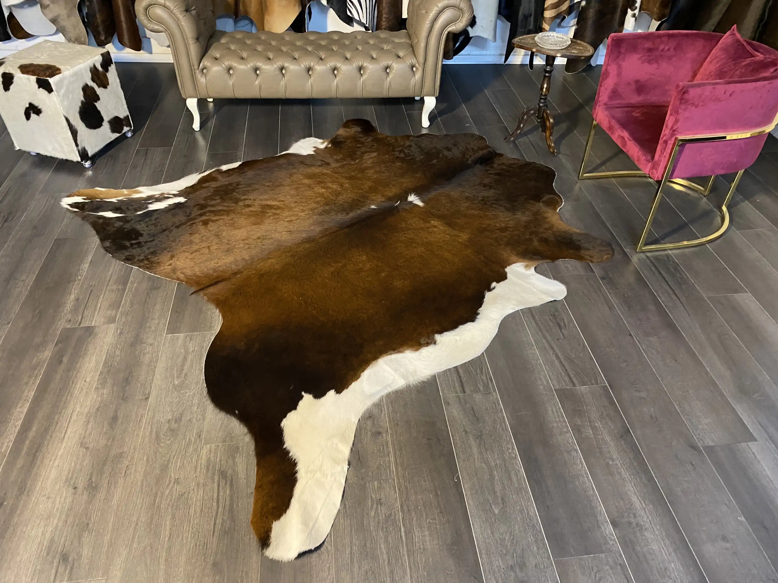 HAKİKİ DERİ DANA POSTU MIX KAHVE 215 x 235 - 1001000158