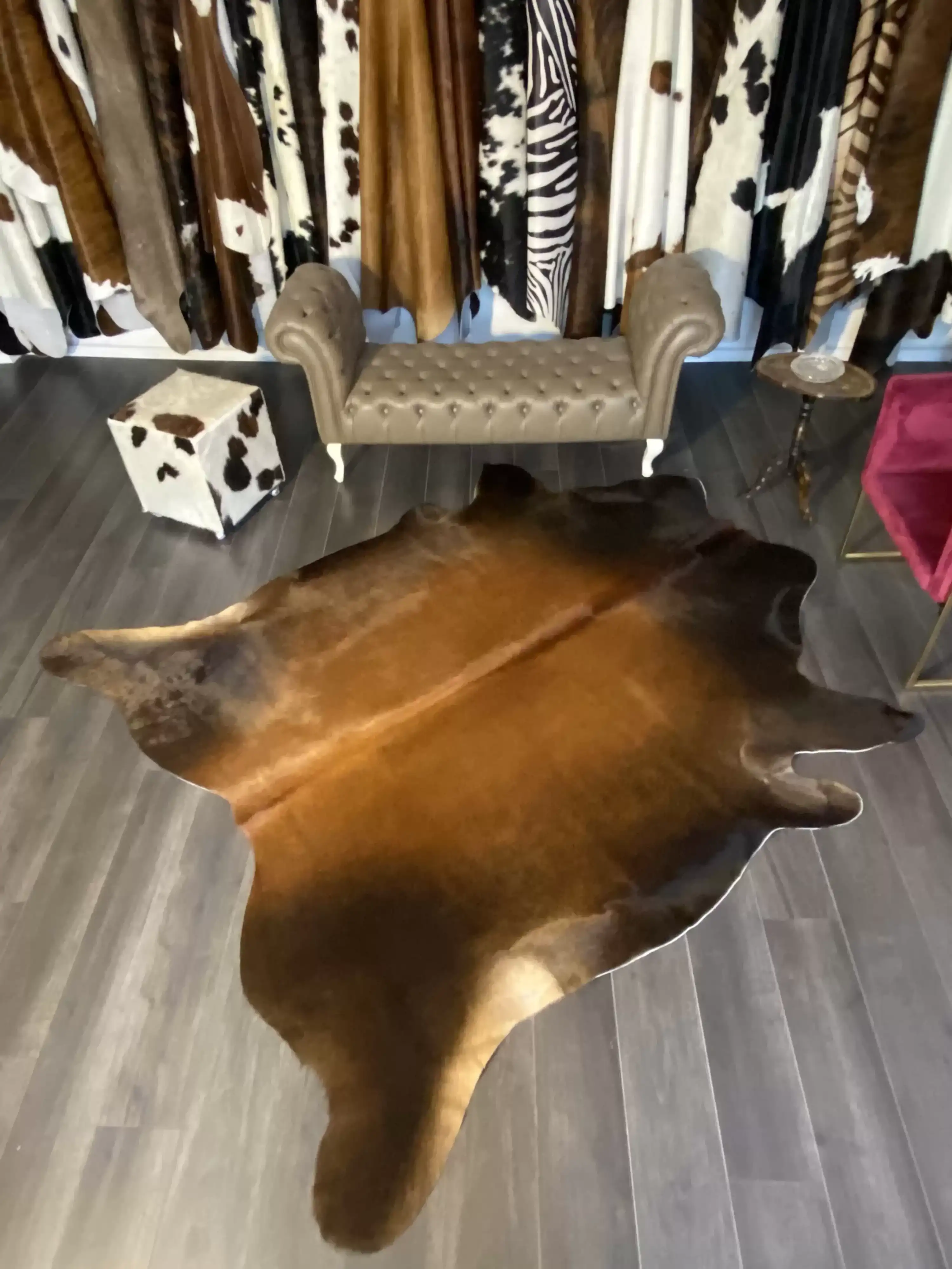 HAKİKİ DERİ DANA POSTU MIX KAHVE 215 x 255 - 1001000002