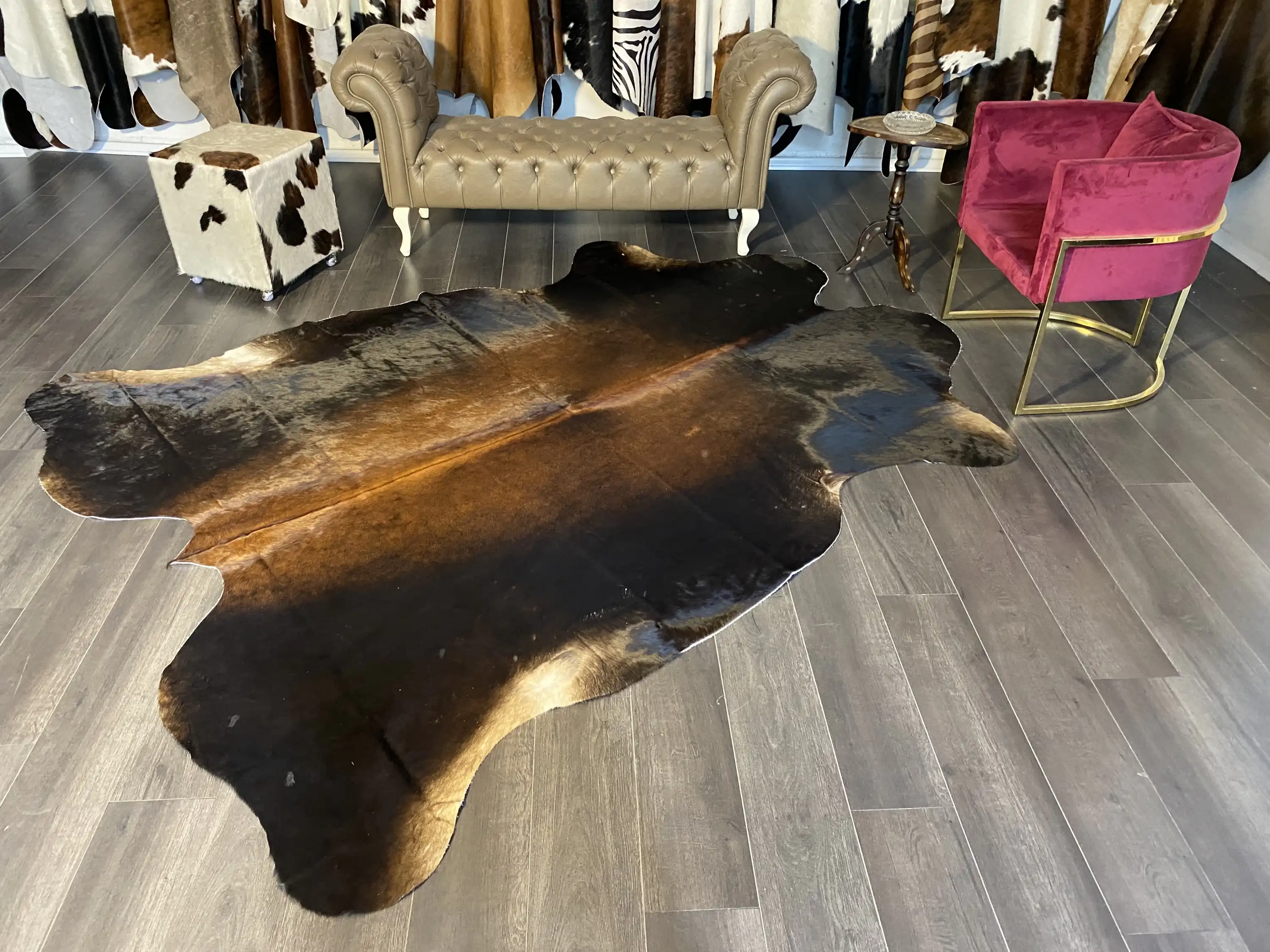 HAKİKİ DERİ DANA POSTU MIX KAHVE 215 x 265 - 1001000003