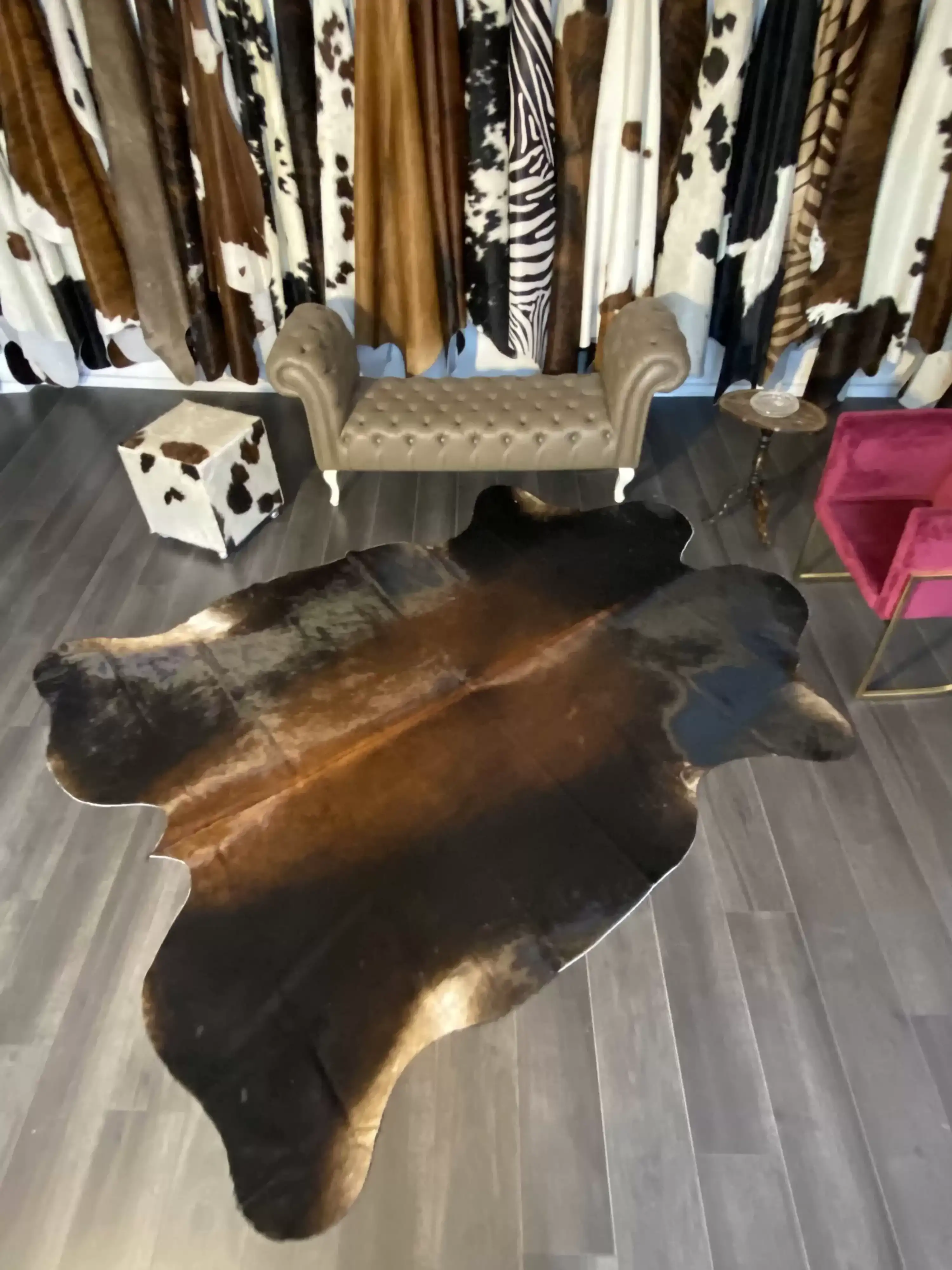 HAKİKİ DERİ DANA POSTU MIX KAHVE 215 x 265 - 1001000003