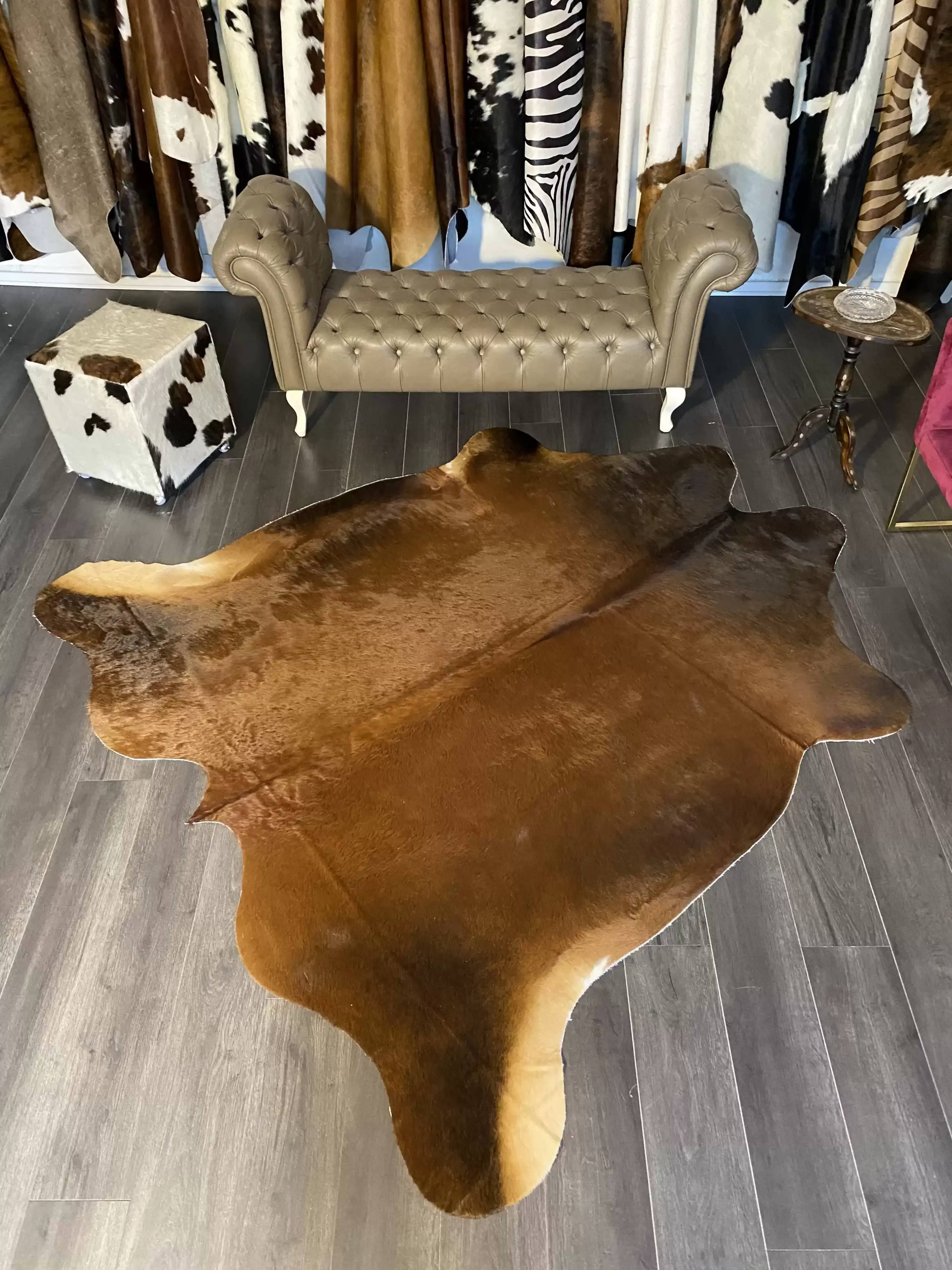 HAKİKİ DERİ DANA POSTU MIX KAHVE 220 x 230 - 1001000020