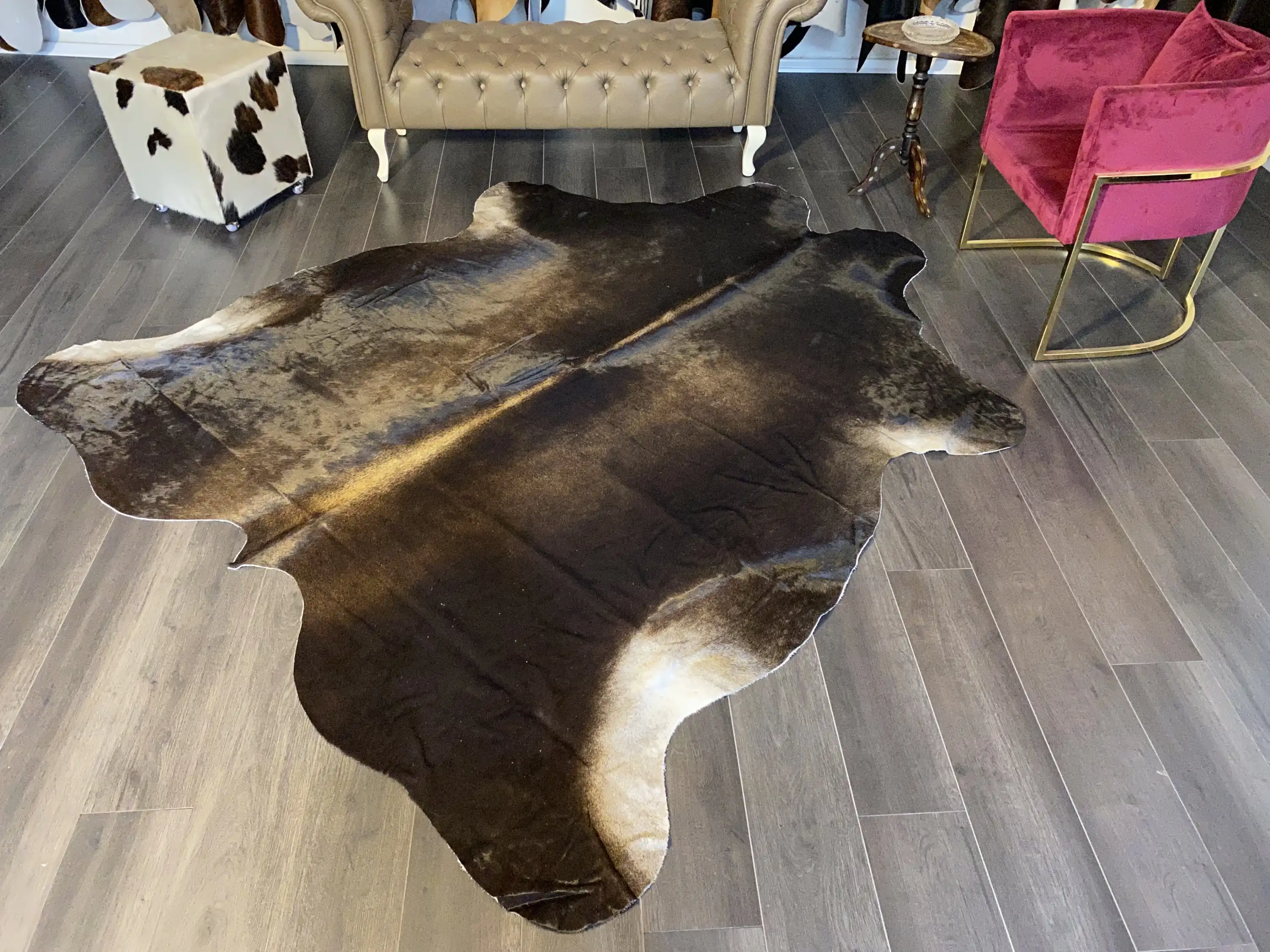 HAKİKİ DERİ DANA POSTU MIX KAHVE 220 x 245 - 1001000103