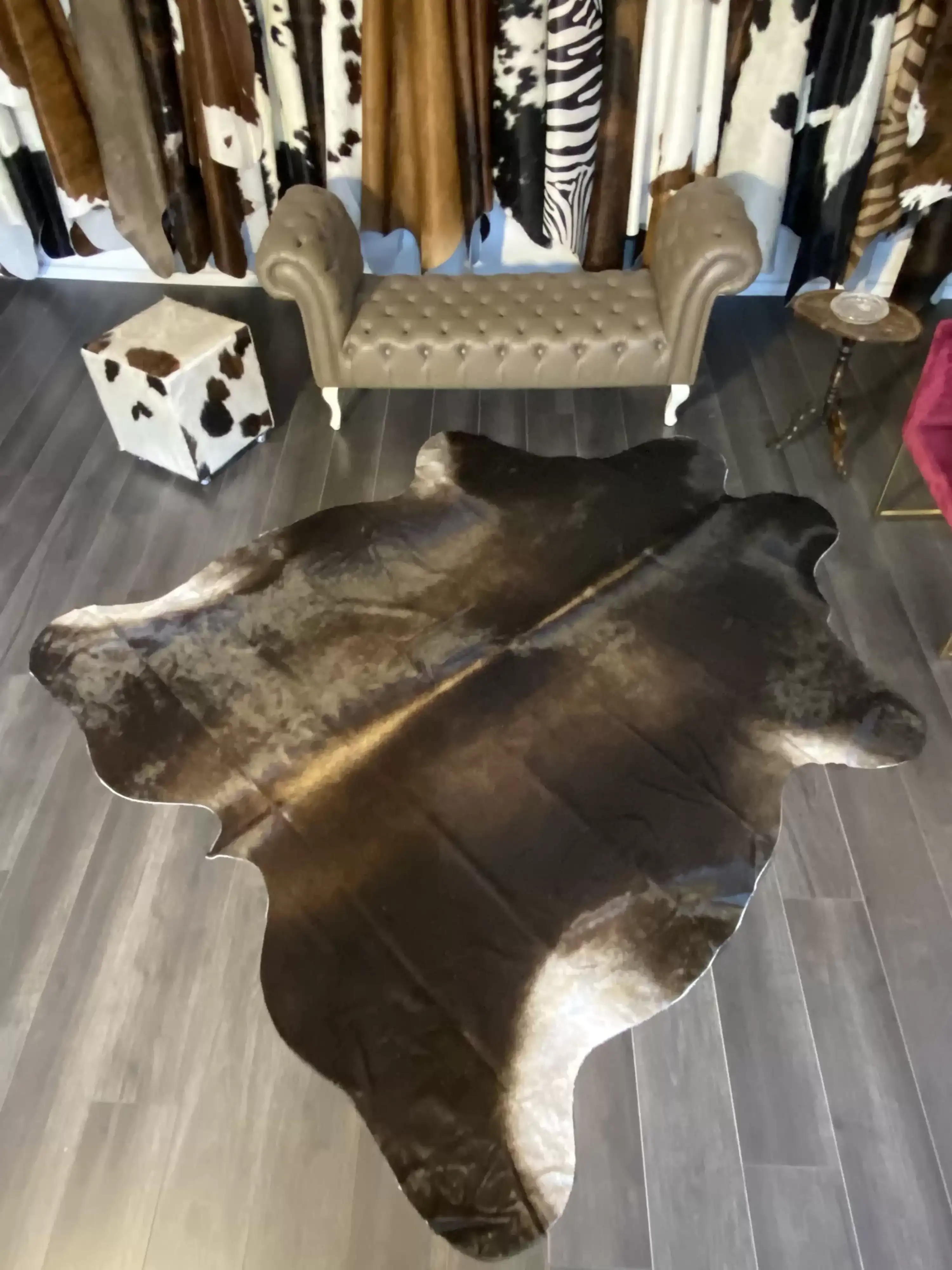 HAKİKİ DERİ DANA POSTU MIX KAHVE 220 x 245 - 1001000103