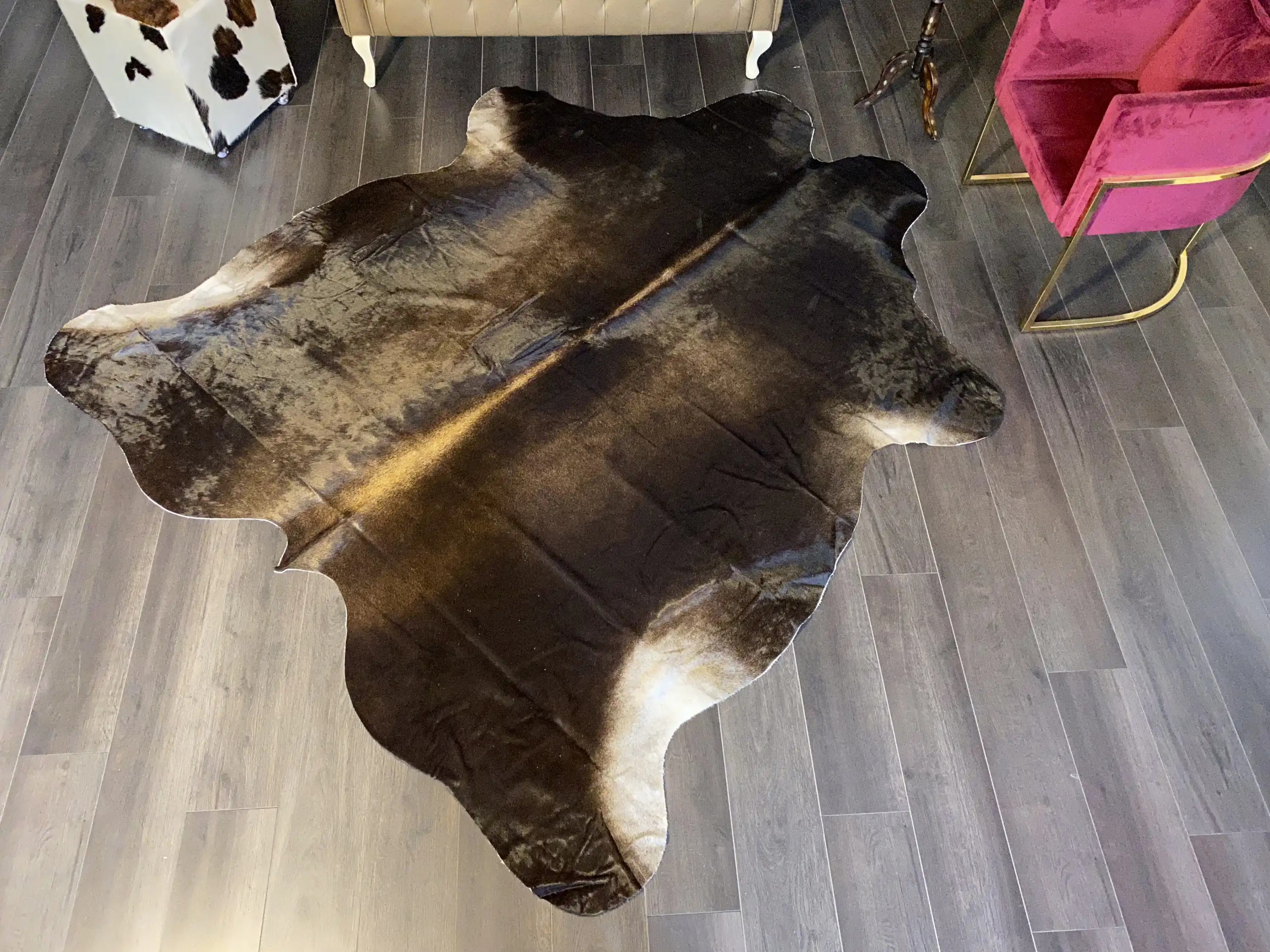 HAKİKİ DERİ DANA POSTU MIX KAHVE 220 x 245 - 1001000103