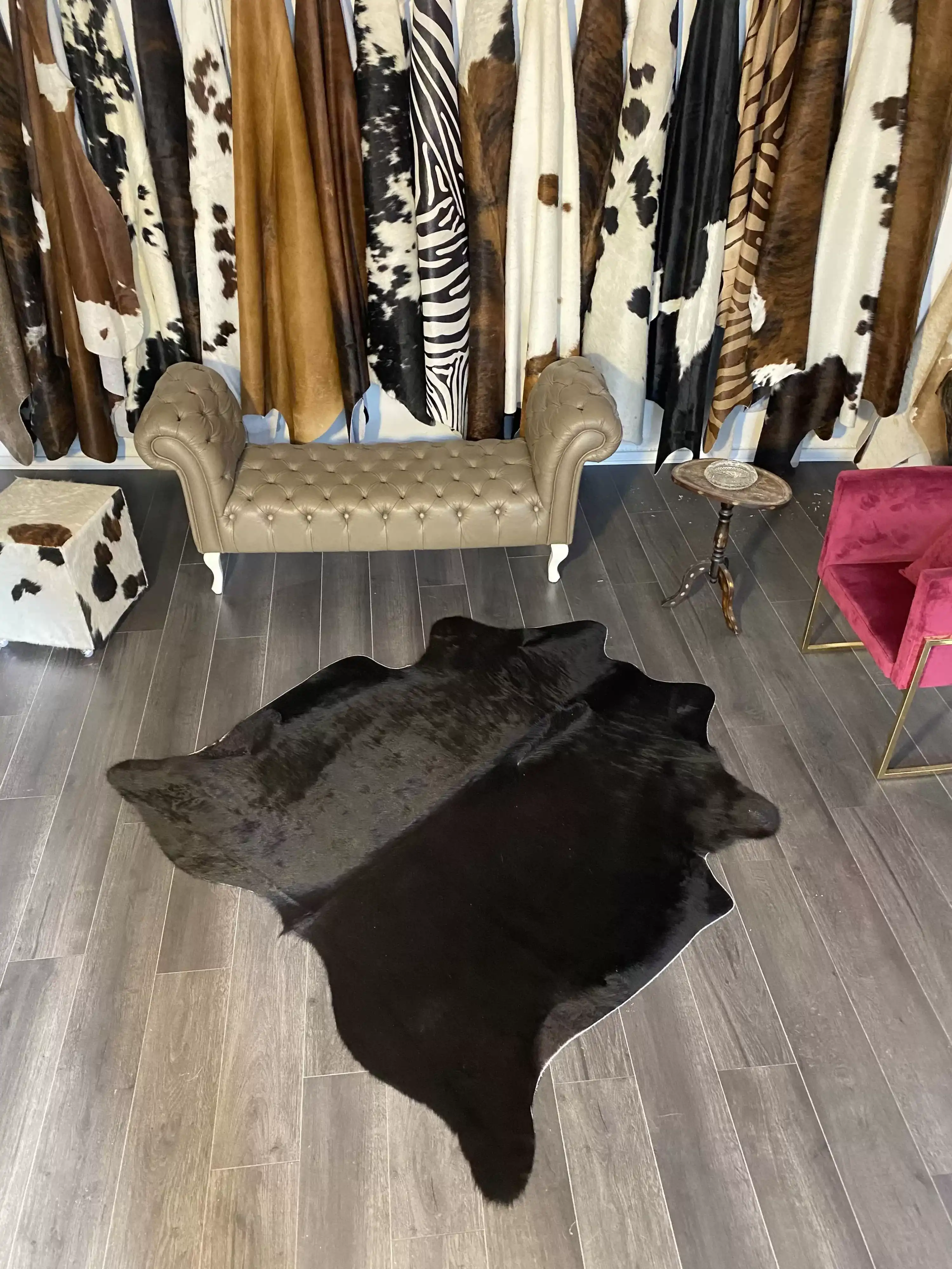 HAKİKİ DERİ DANA POSTU SİYAH 170 x 180 - 0101000018