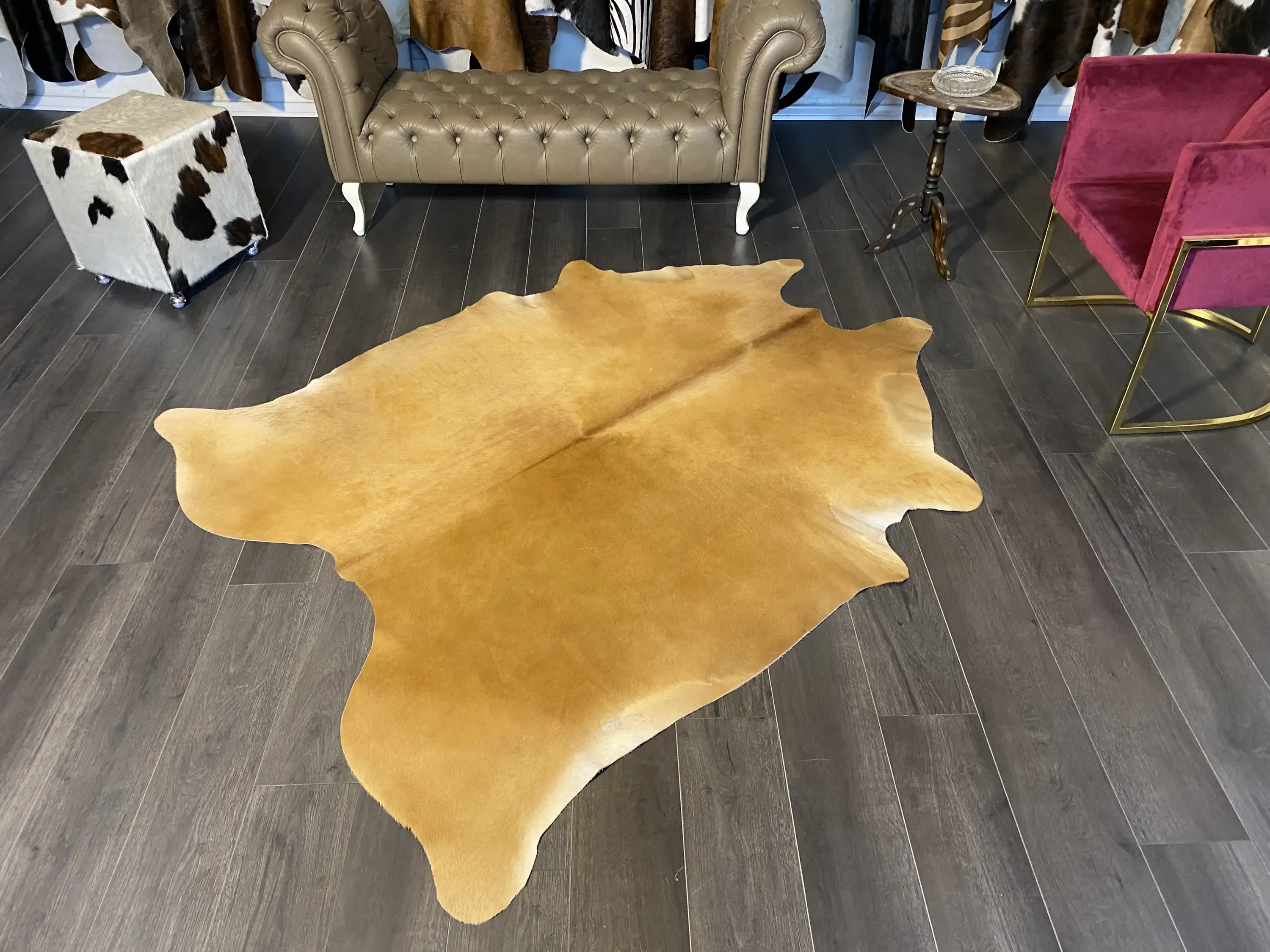 HAKİKİ DERİ DANA POSTU KAHVE 170 x 210 - 0201000036