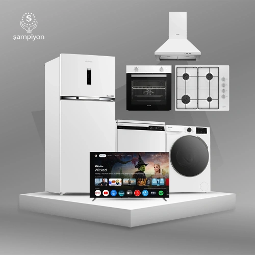 Arçelik İdeal 5li Beyaz Set ( Ankastreli )