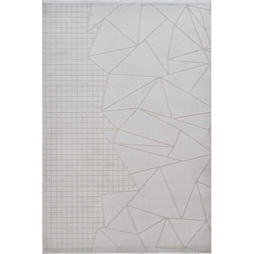 Gümüş Suyu Deco Avior 17452 Dikdörtgen Geometrik Desenli Halı-Krem