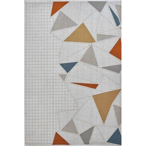 Gümüş Suyu Deco Avior 17452 Dikdörtgen Geometrik Desenli Halı-Multi