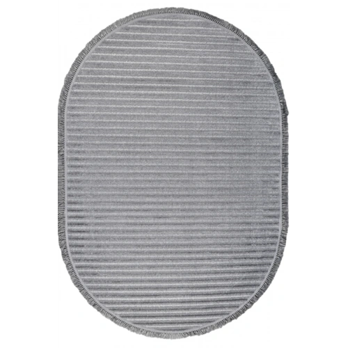 Gümüşsuyu Deco Daisy 16666 Oval Tozumaz Makine Halısı-Gri