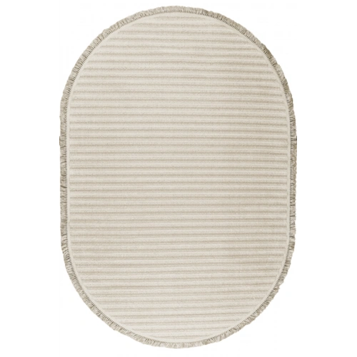 Gümüşsuyu Deco Daisy 16666 Oval Tozumaz Makine Halısı-Krem