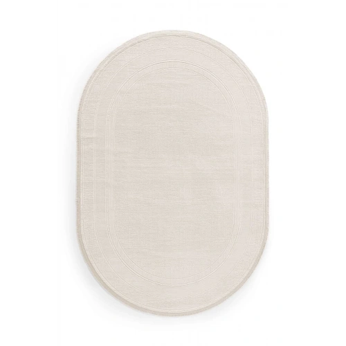 Gümüşsuyu Galina 16649 Oval Akrilik Makine Halısı-Krem