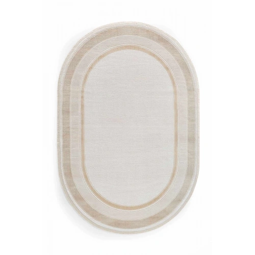 Gümüşsuyu Galina 16649 Oval Akrilik Makine Halısı-Sarı