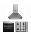 Arçelik Davlumbazlı Metal Inox Ankastre Set
