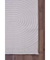 Gümüş Suyu Deco Avior 17447 Dikdörtgen Geometrik Desenli Halı-Krem