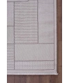 Gümüş Suyu Deco Avior 17612 Dikdörtgen Geometrik Desenli Halı-Krem